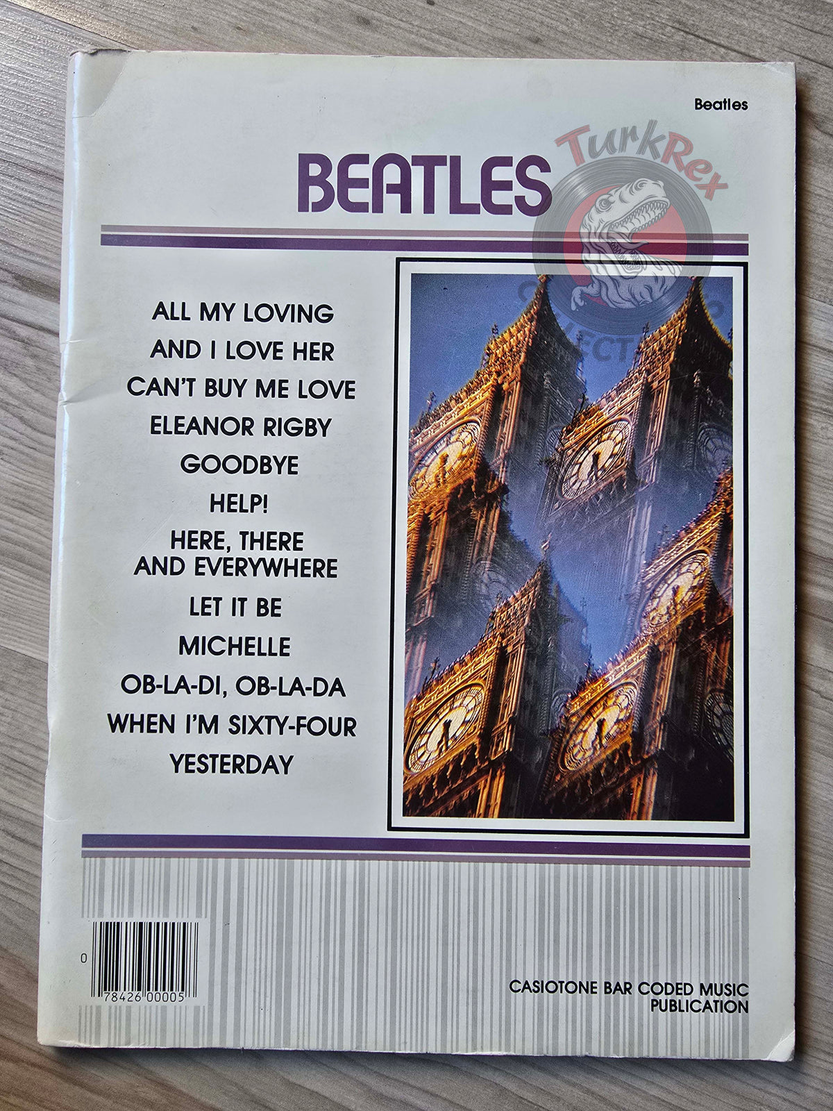 The Beatles – Casiotone Bar Coded Music Publication Musical Notes Sheet 1982