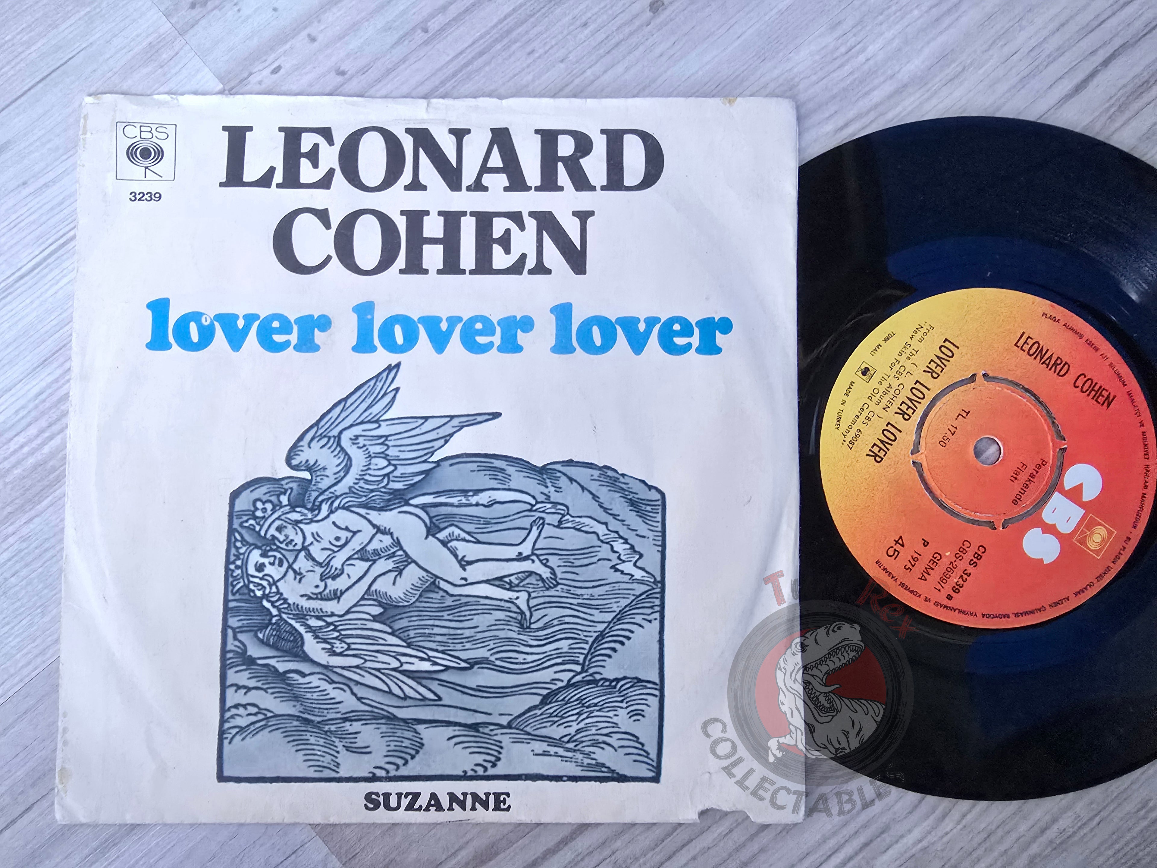 Leonard Cohen – Lover Lover Lover / Suzanne 7" Turkish Pressing Vinyl Turkey Edition