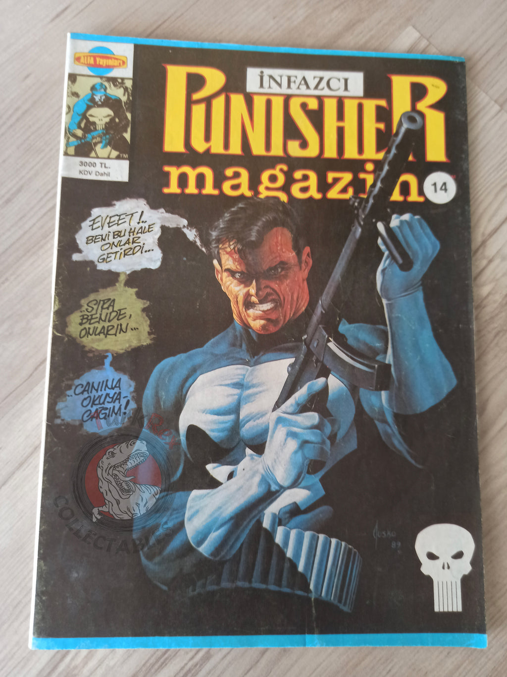 The Punisher #14 1992 Turkish Comic Turkey #19 #20 Magazine #10