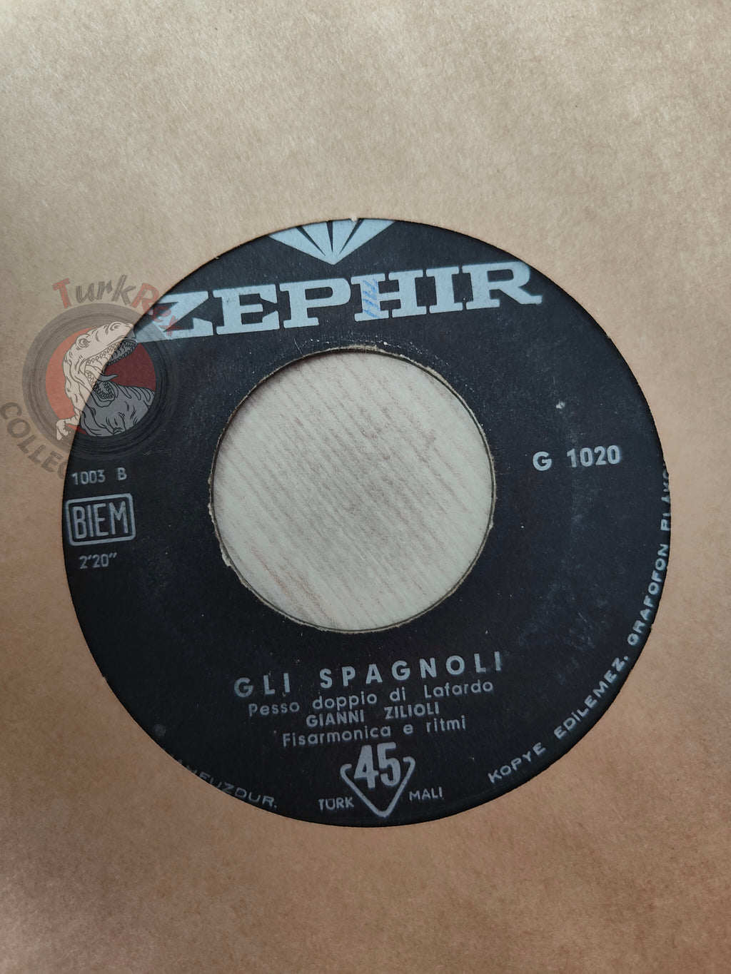 Gianni Zilioli – Gli Spagnoli 7" Turkish Pressing Vinyl Turkey Edition