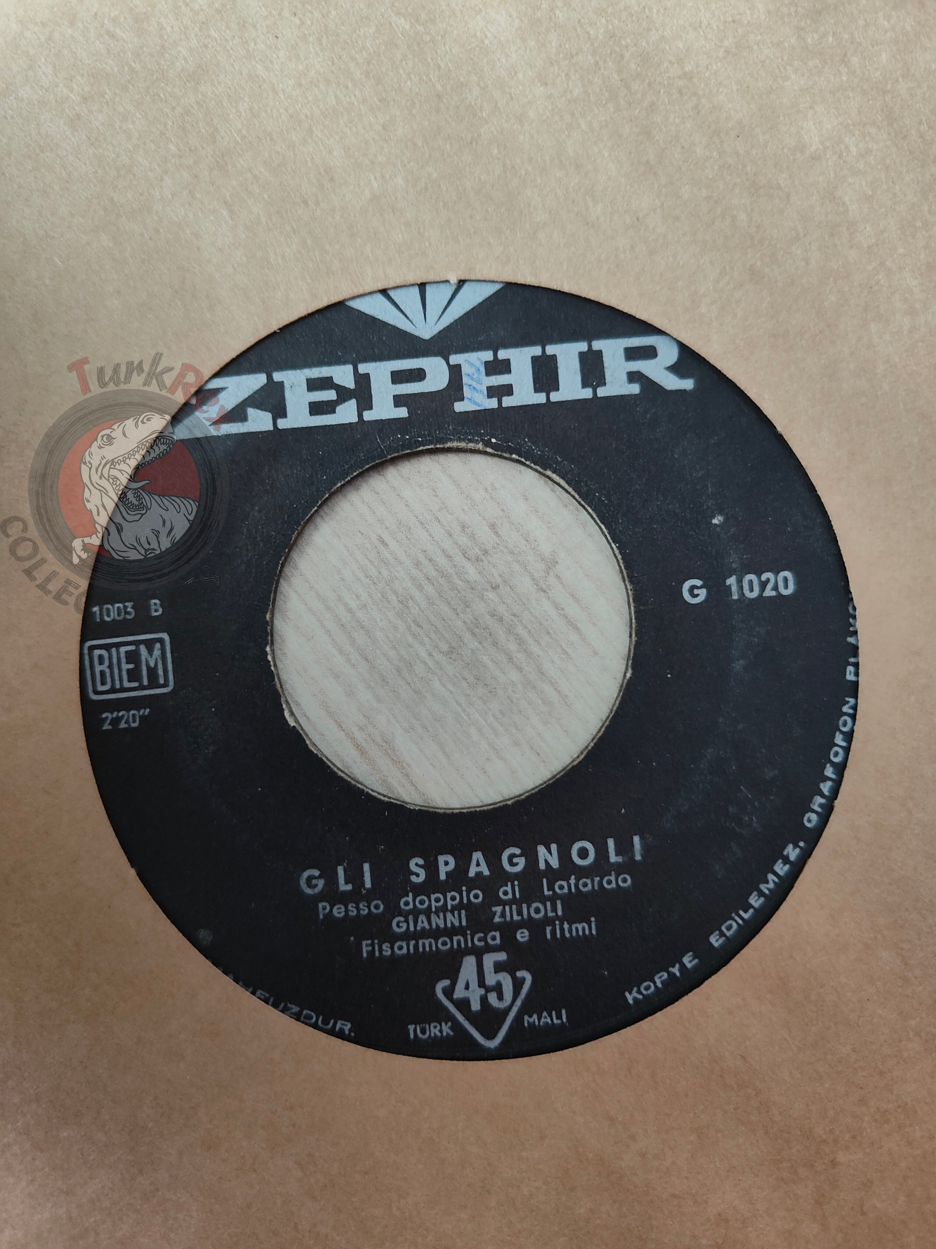 Gianni Zilioli – Gli Spagnoli 7" Turkish Pressing Vinyl Turkey Edition