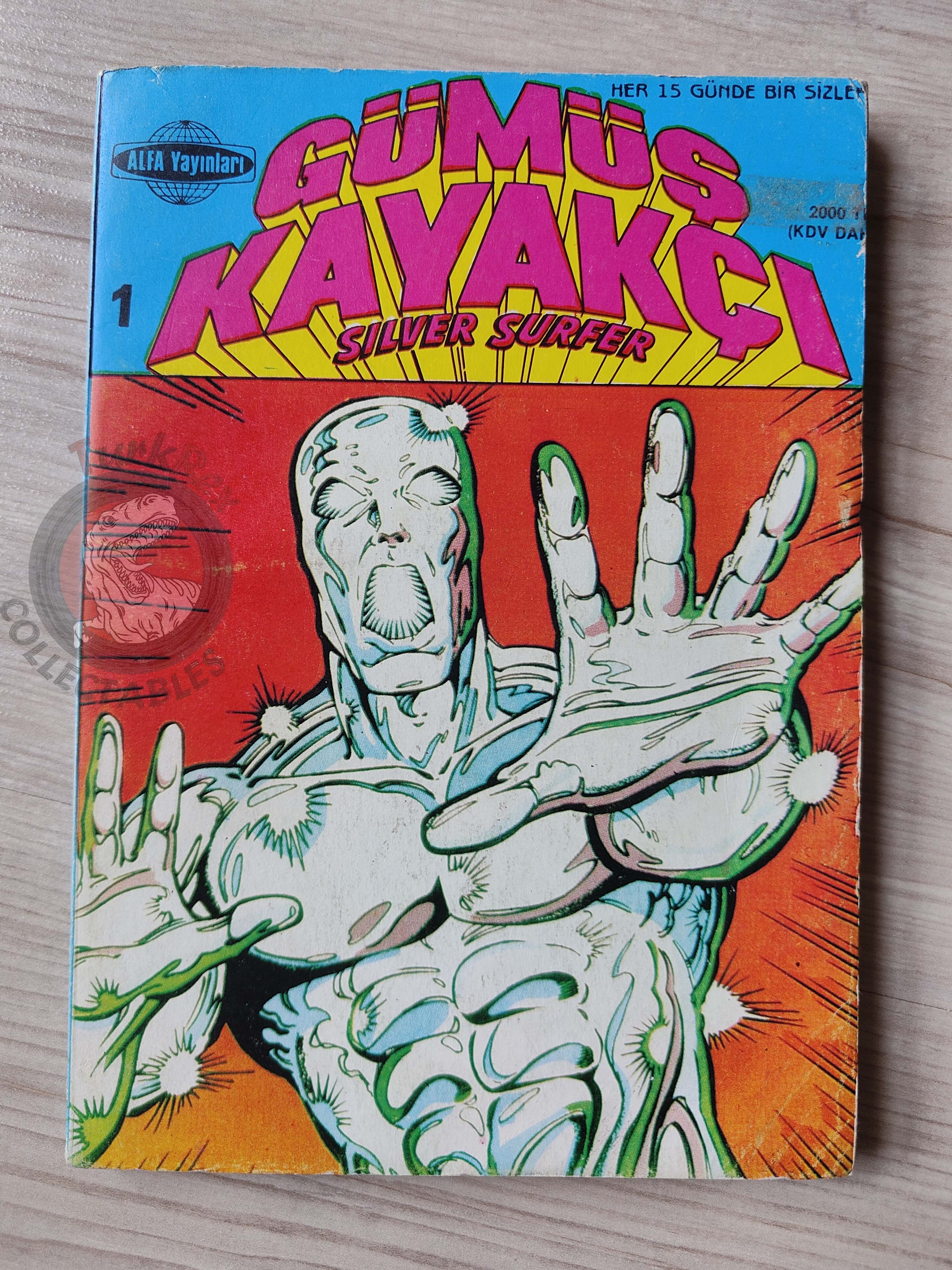 Silver Surfer Vol #1 1988 Turkish Comic Turkey #1 #2 #3 Vol. 2 #36 Epic Illustrated #1