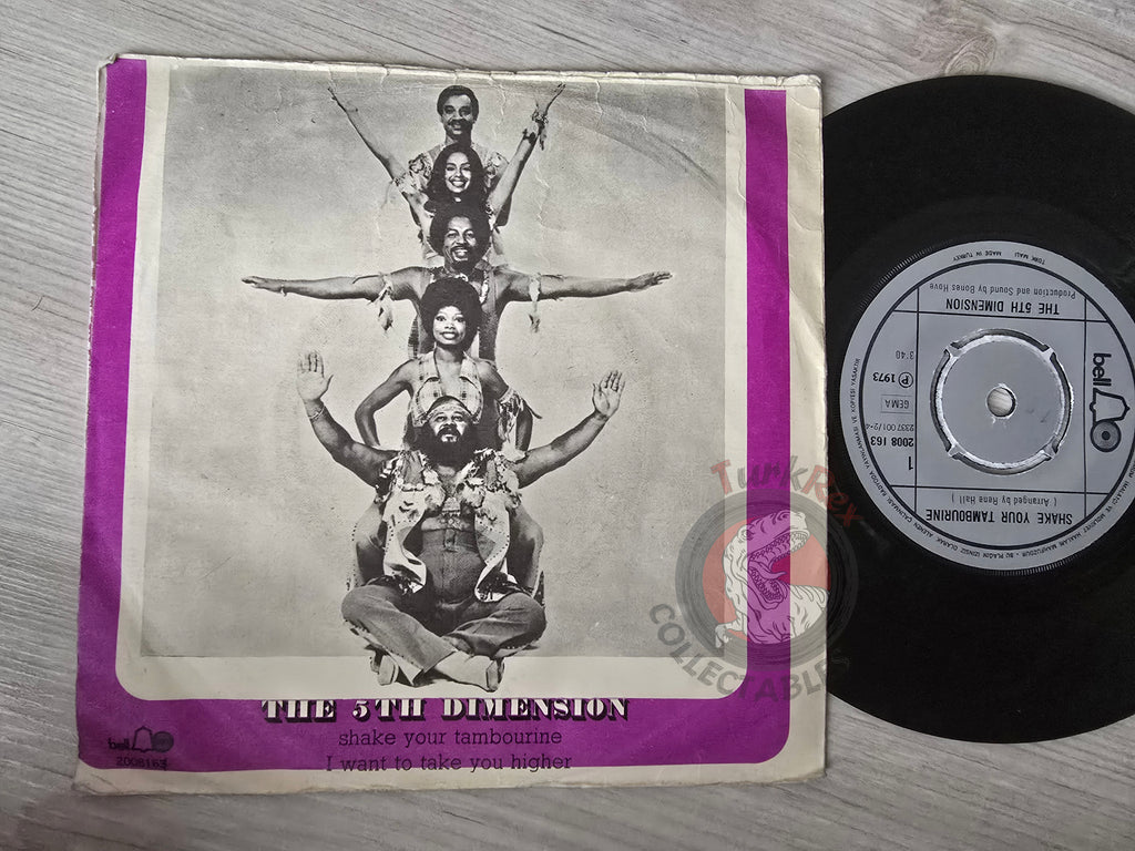 The 5th Dimension – Shake Your Tambourine 7" Turkish Pressing Vinyl Turkey Edition