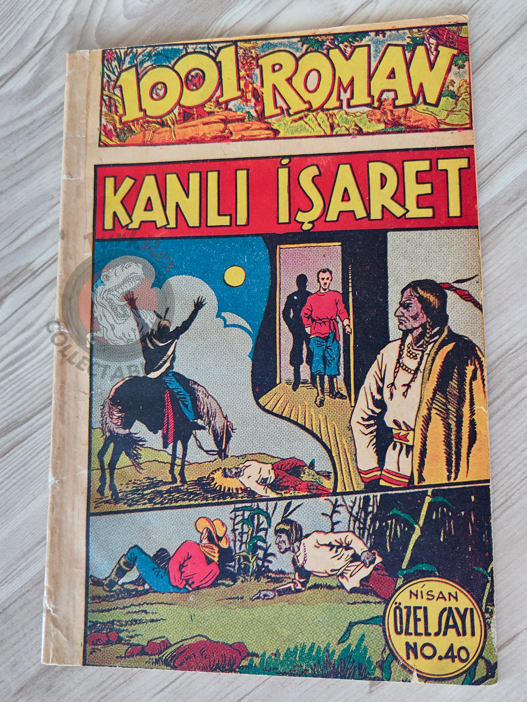 1001 Roman 1943 The Bloody Mark Turkish Comic Mag Turkey