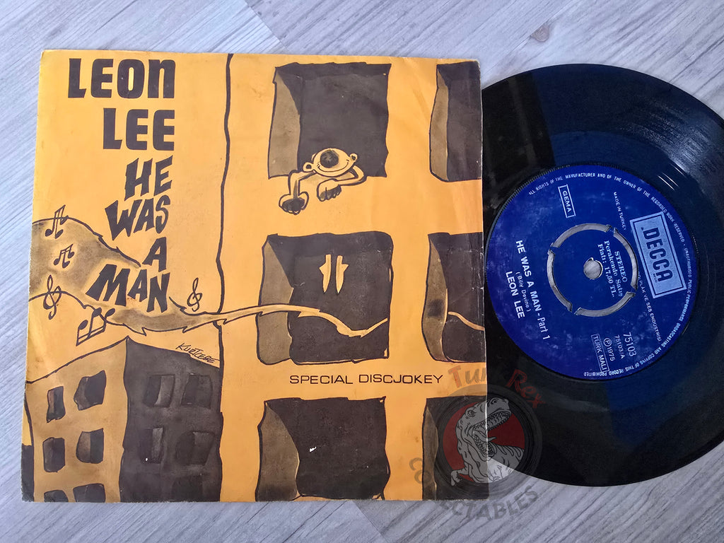 Leon Lee – He Was A Man 7" Turkish Pressing Vinyl Turkey Edition