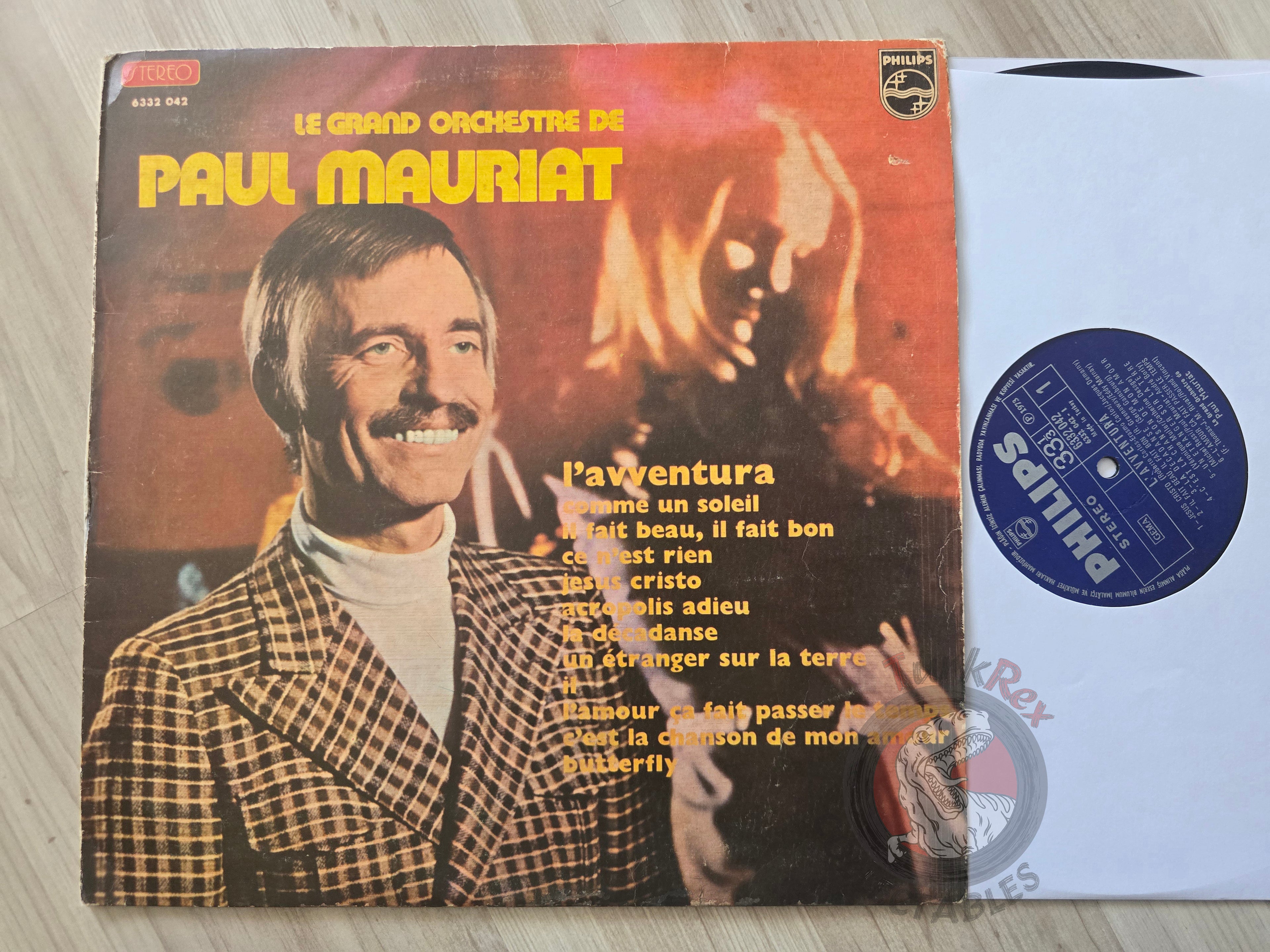 Paul Mauriat –  L'Avventura Turkish Pressing Vinyl Turkey Edition