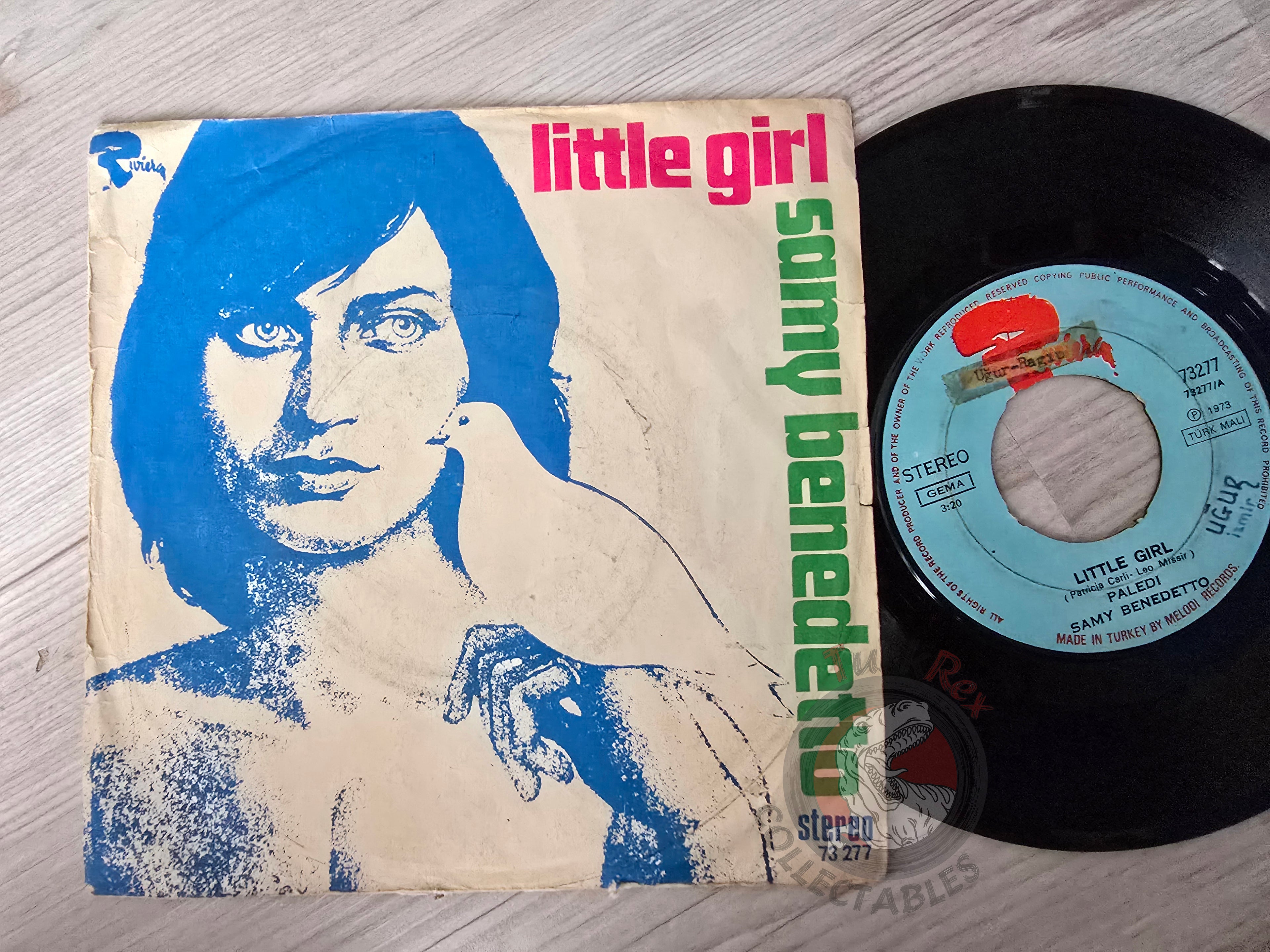Samy Benedetto – Little Girl 7" Turkish Pressing Vinyl Turkey Edition