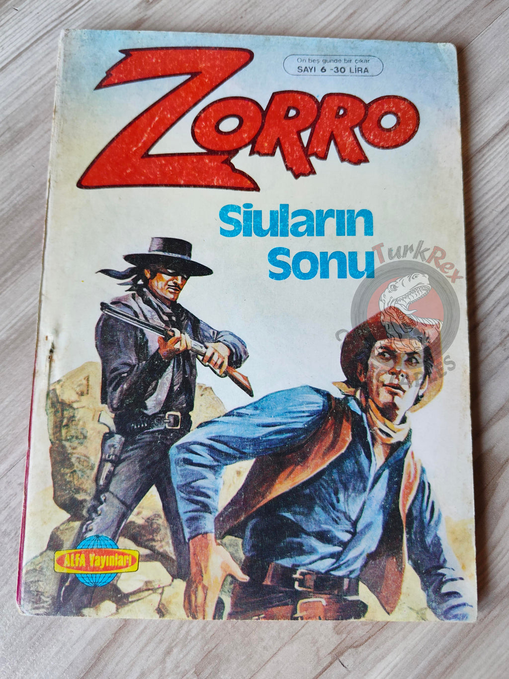 Zorro #6 1980s Turkish Comic Turkey Il Segno di Zorro Hondo
