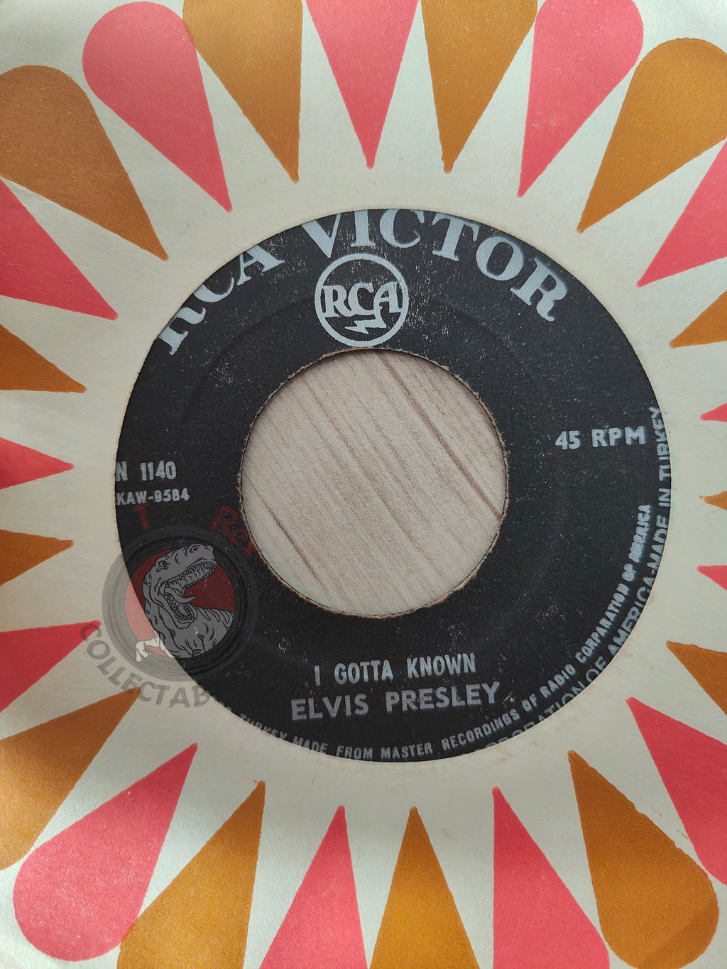 Elvis Presley With The Jordanaires – Are You Lonesome To-Night? 7" Turkish Pressing Vinyl Turkey Edition