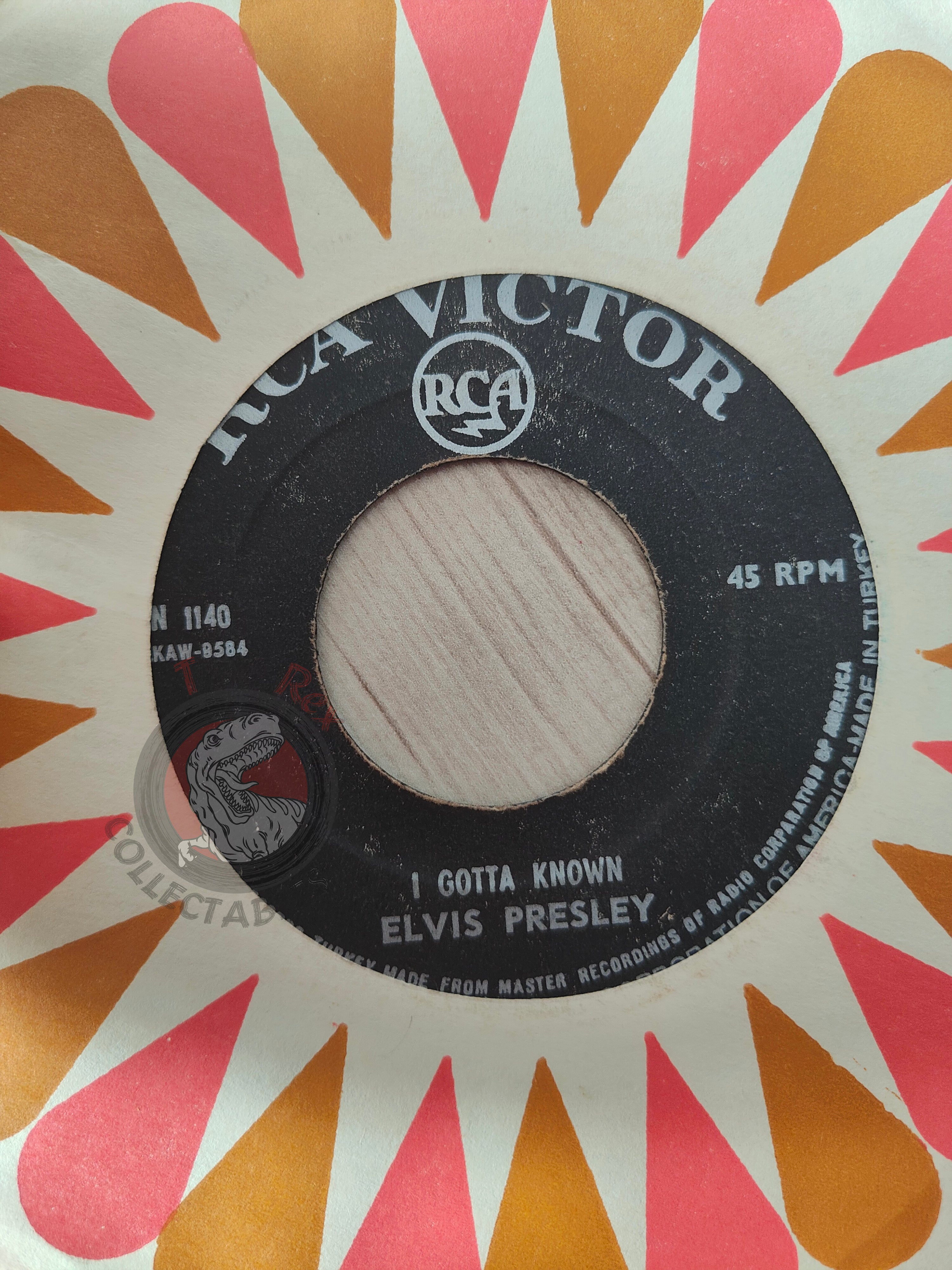 Elvis Presley With The Jordanaires – Are You Lonesome To-Night? 7" Turkish Pressing Vinyl Turkey Edition