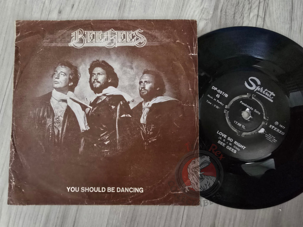 Bee Gees – You Should Be Dancing 7" Turkish Pressing Vinyl Turkey Edition