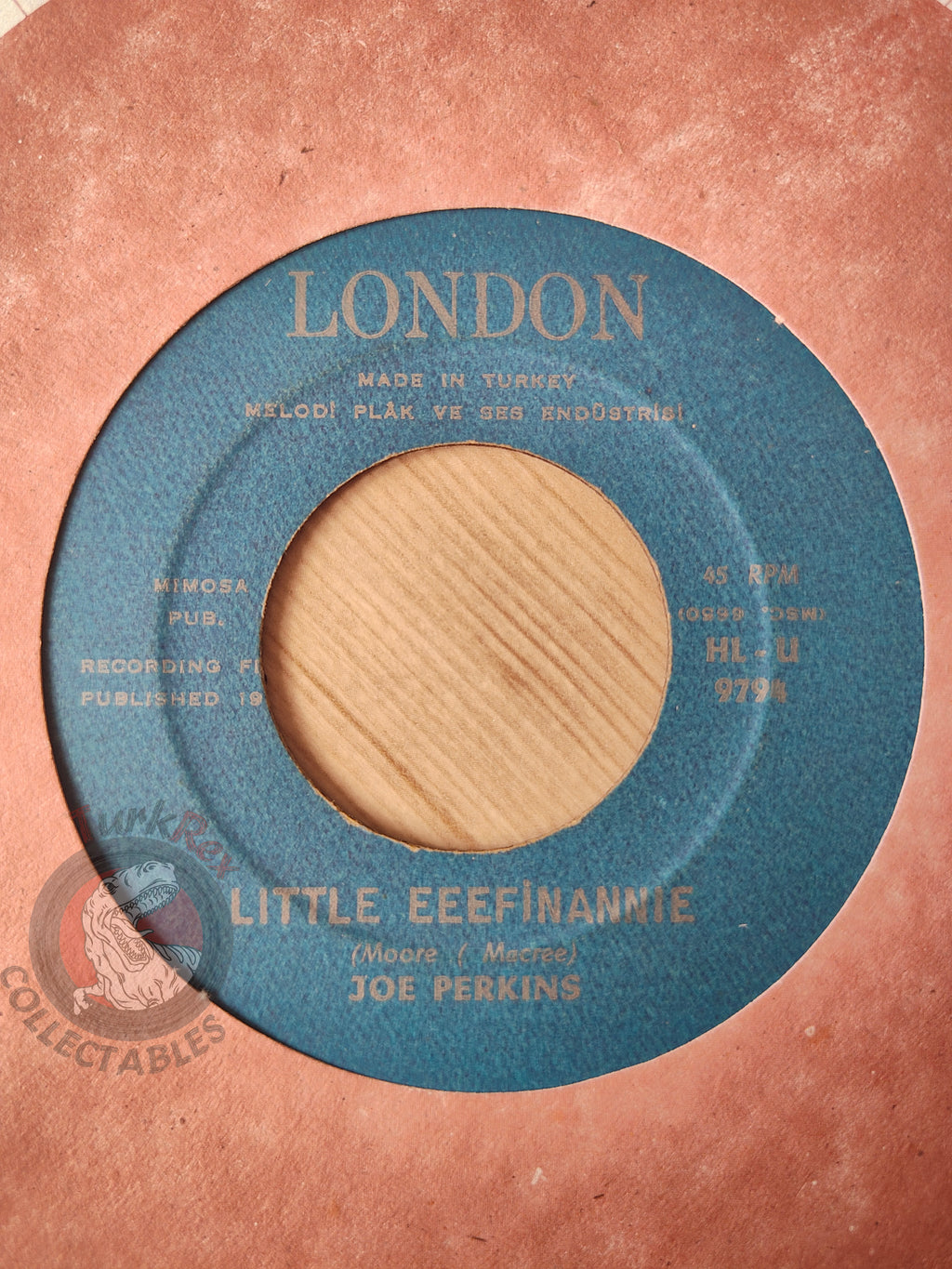 Joe Perkins – Uncle Eeef 7" Turkish Pressing Vinyl Turkey Edition
