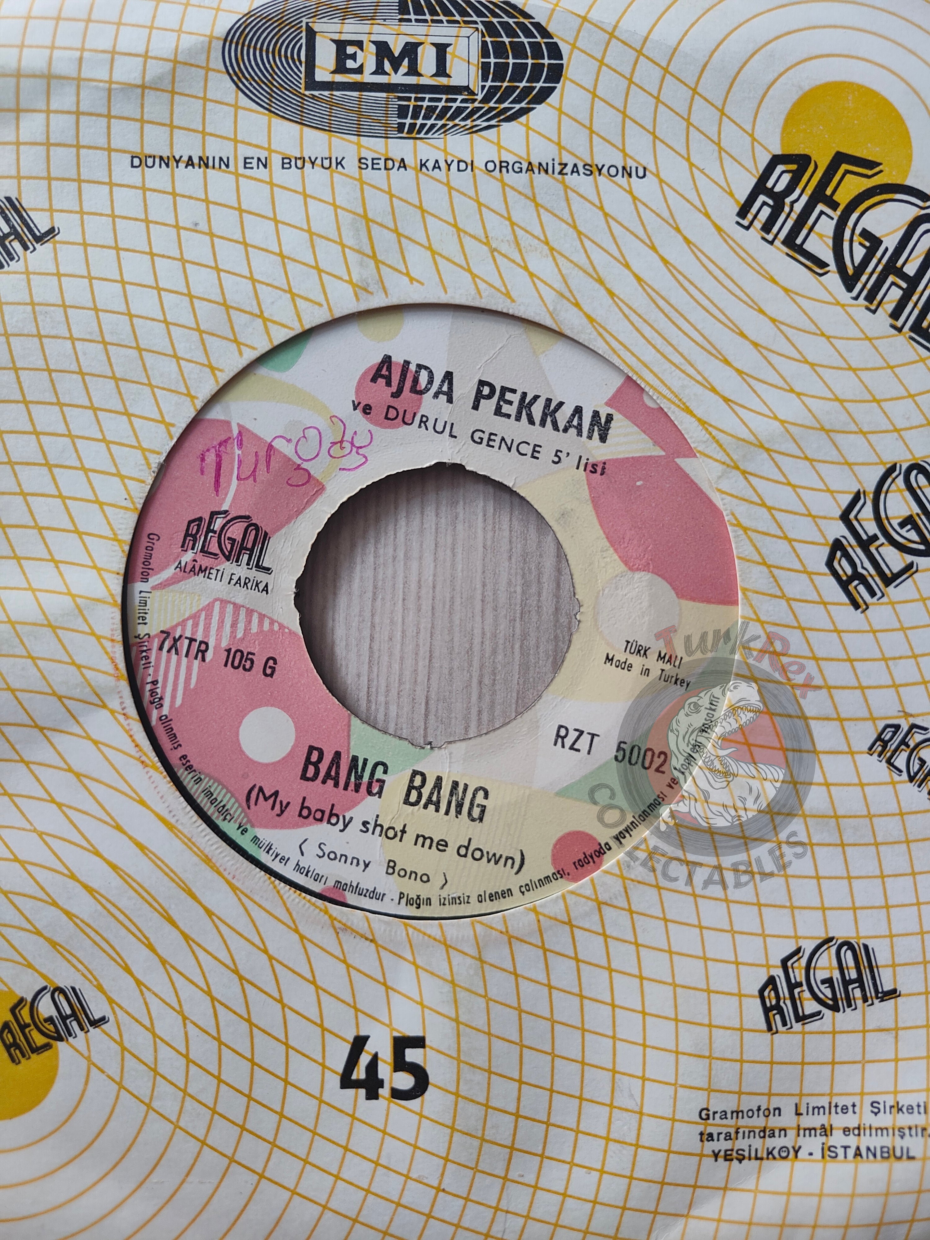 Ajda Pekkan – Bang, Bang 7" Turkish Pressing Vinyl Turkey Edition