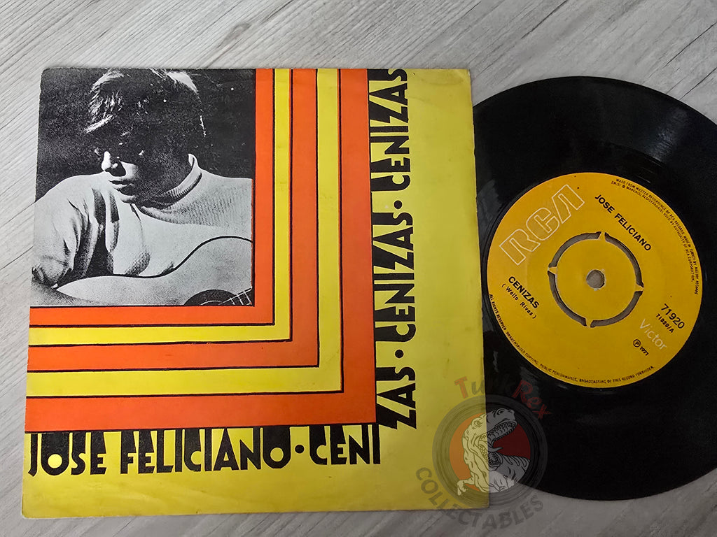 Jose Feliciano – Cenizas / Puedo Vivir Del Amor 7" Turkish Pressing Vinyl Turkey Edition