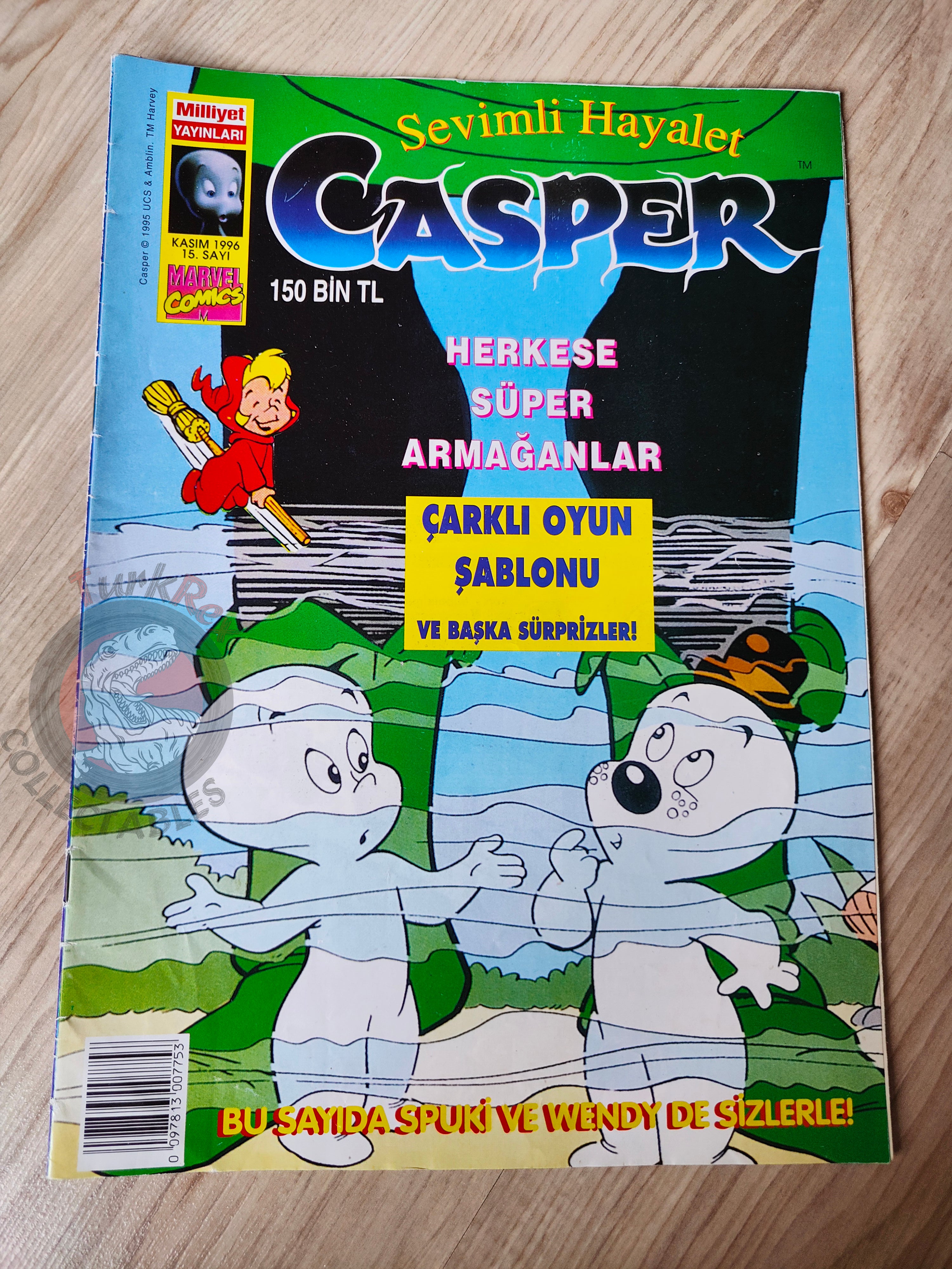 Casper the Friendly Ghost Magazine – Issue #15 1996 Turkish Comic Turkey