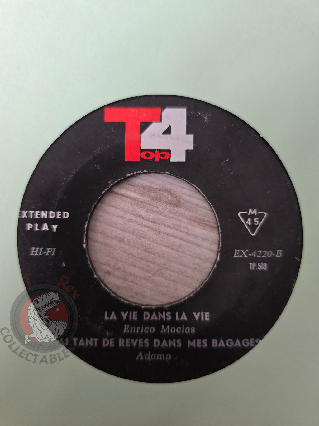 Enrico Macias / Adamo - Le Feu Des Gitans 7" Iran Pressing Vinyl Iranian Edition