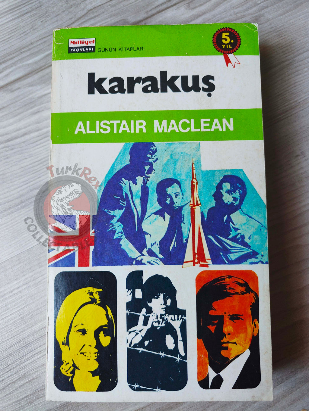 Alistair MacLean – The Dark Crusader 1975 1st Turkish Book Turkey