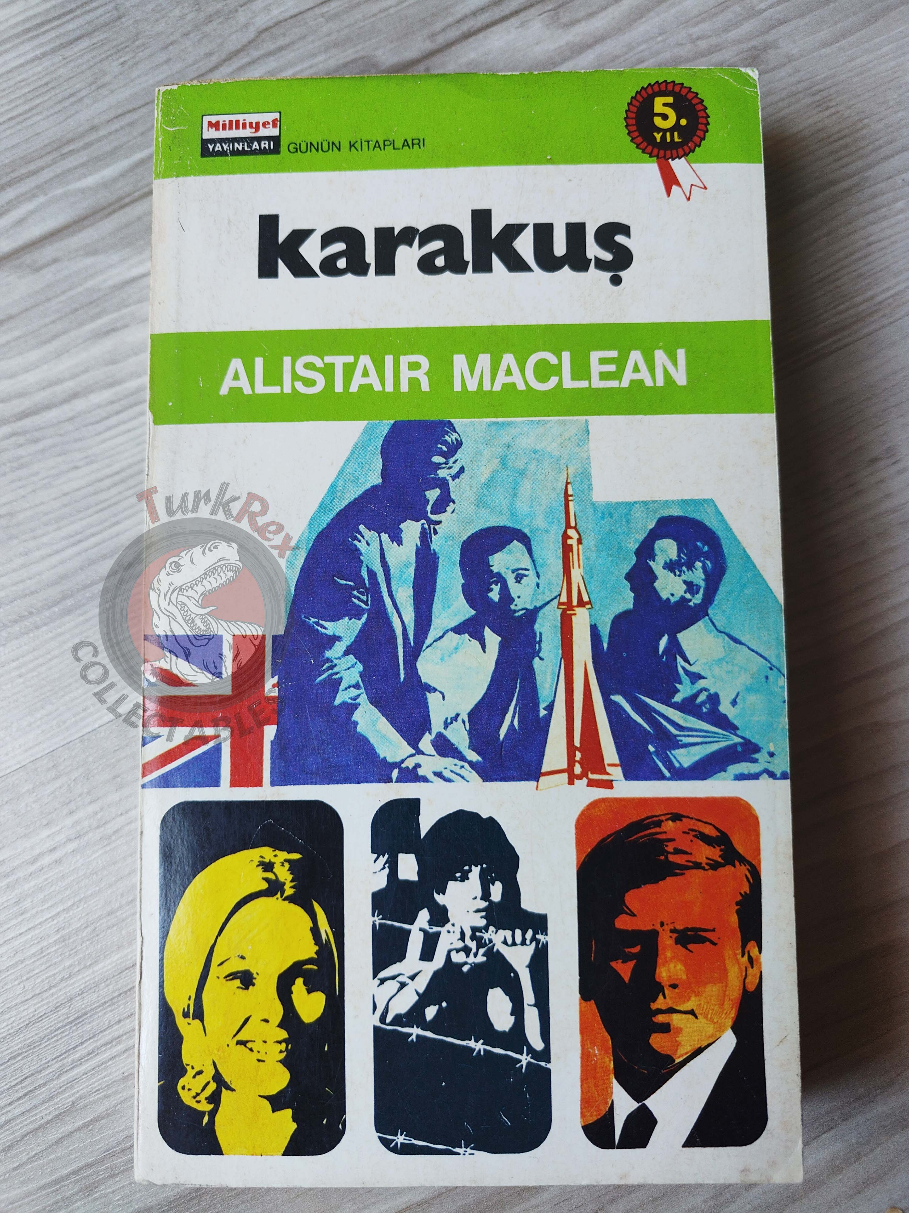 Alistair MacLean – The Dark Crusader 1975 1st Turkish Book Turkey