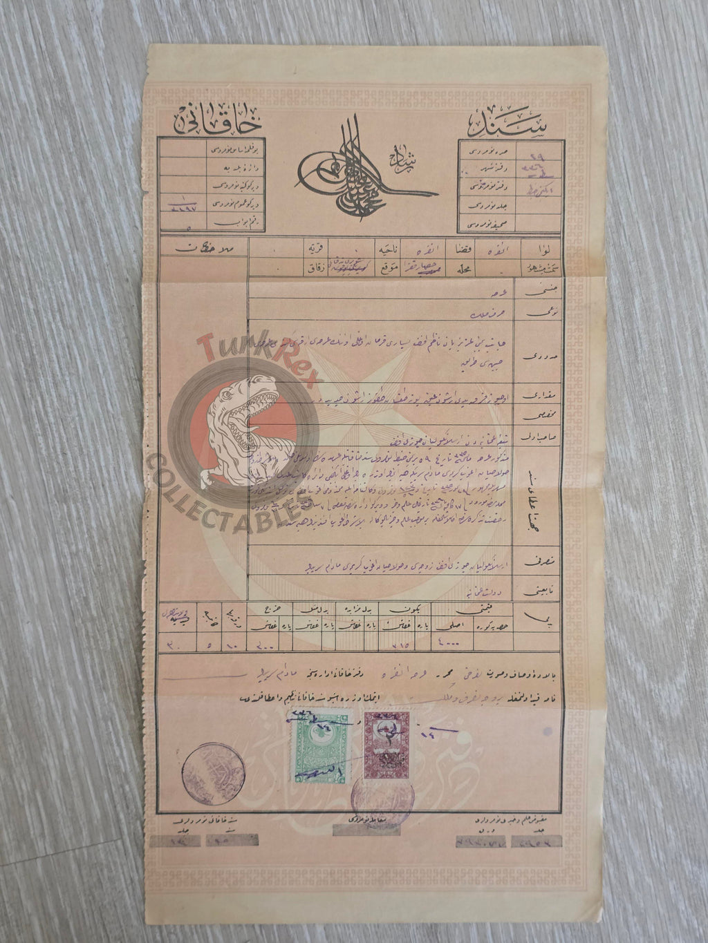 Ottoman 1920 Land Deed Plot in Ankara Title Armenian Citizens Armenia