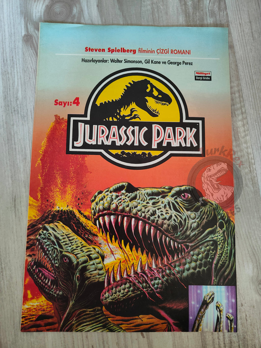 Jurassic Park #4 Turkish Edition Comic Turkey Topps Spielberg