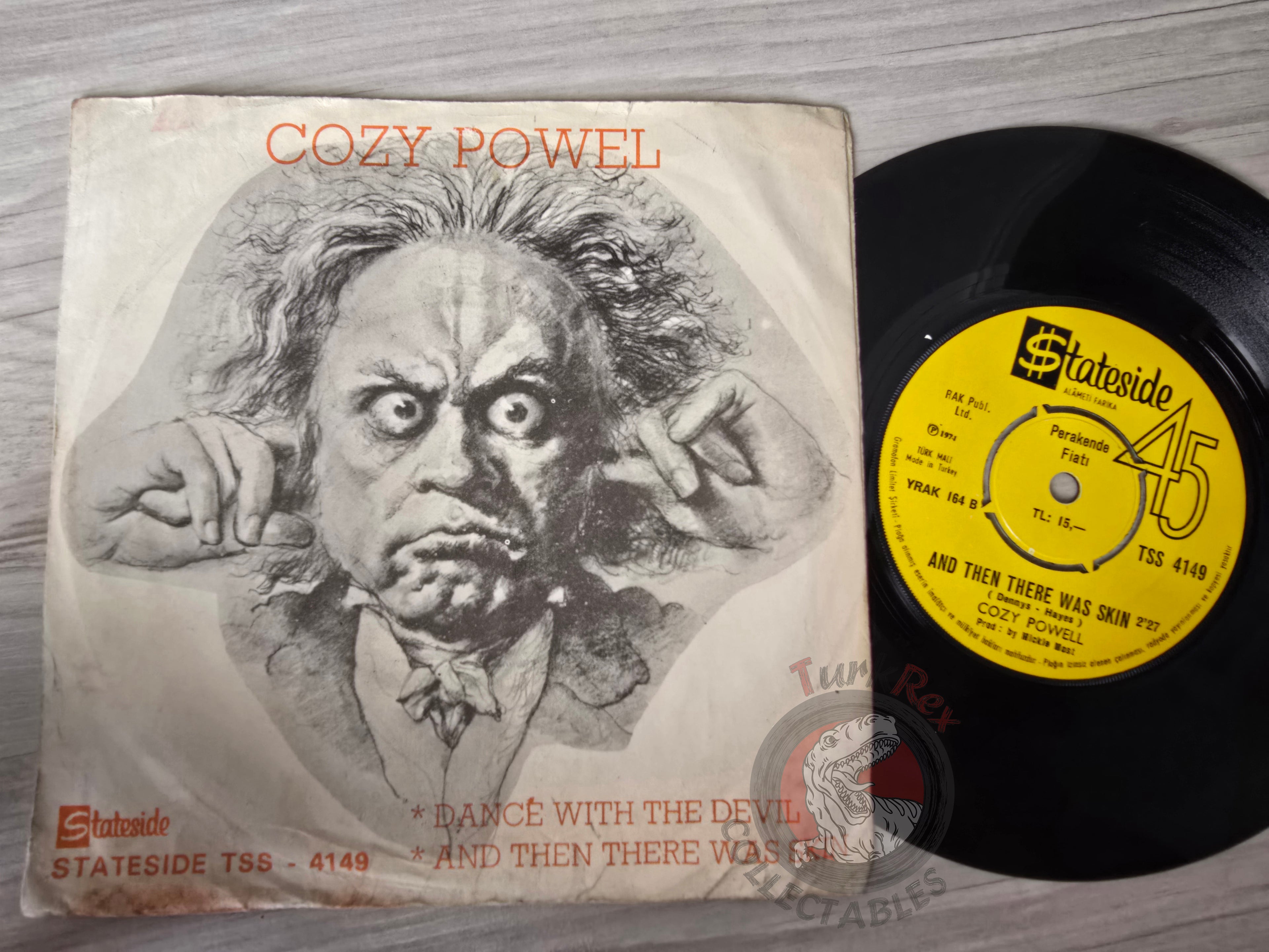 Cozy Powell – Dance With The Devil 7" Turkish Pressing Vinyl Turkey Edition