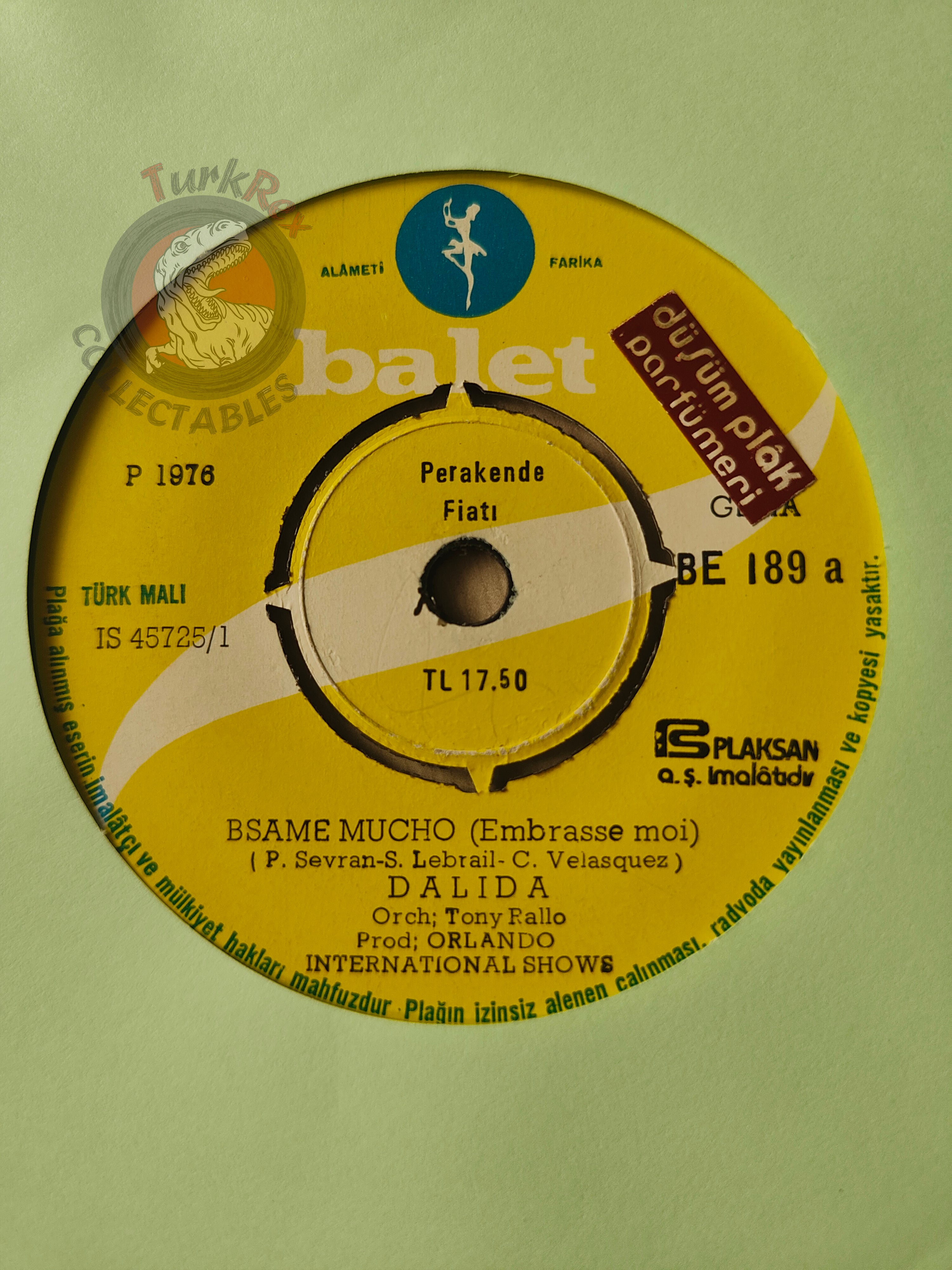 Dalida – Besame Mucho 7" Error Turkish Pressing Vinyl Turkey Edition 3