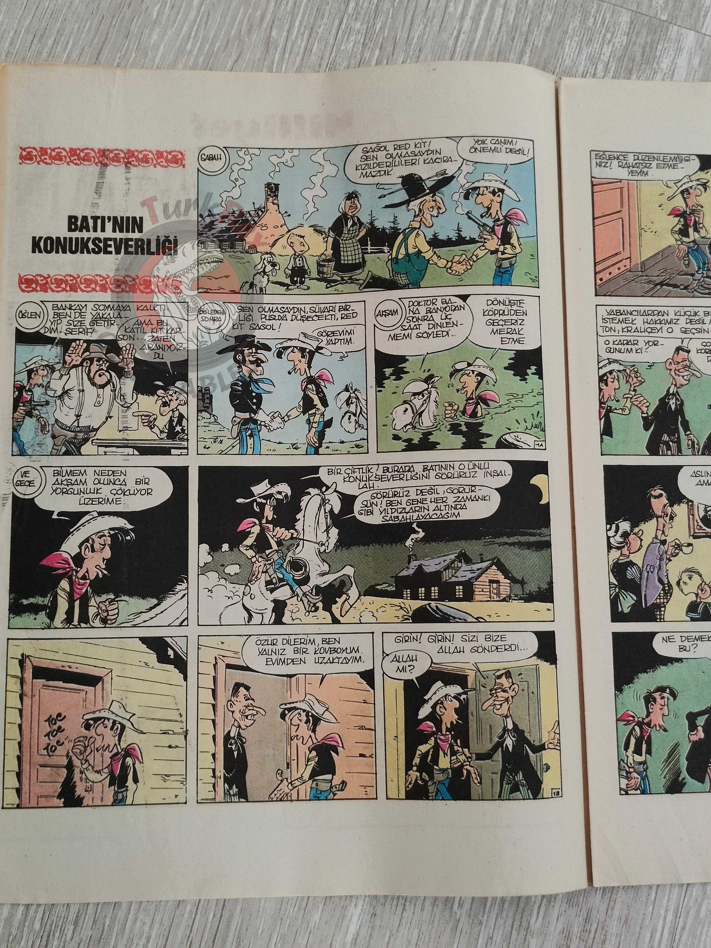 Milliyet Çizgi Roman #4 1988 Turkish Comic Turkey Belle Star Mr. Abernathy Green Force Five