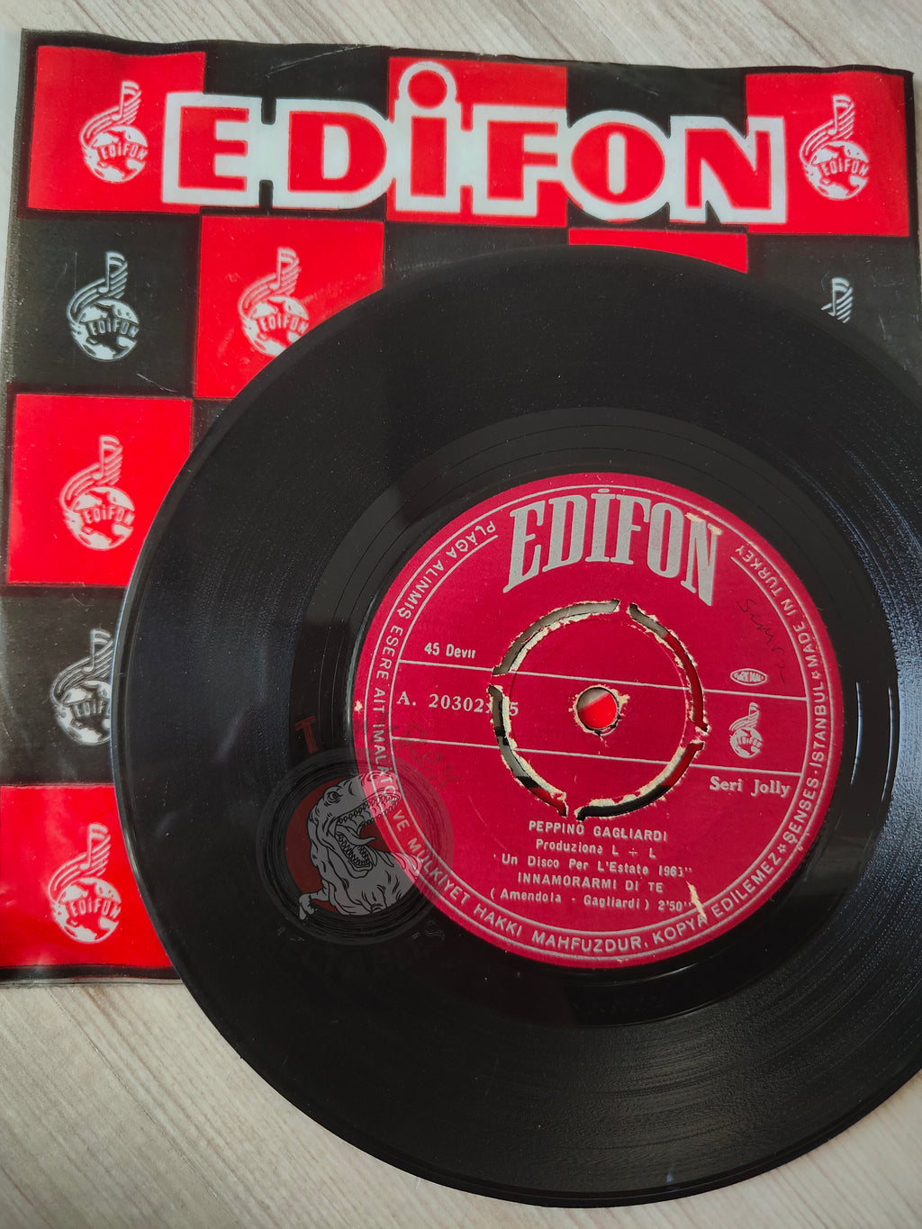 Peppino Gagliardi – Innamorarmi Di Te 7" Turkish Pressing Vinyl Turkey Edition