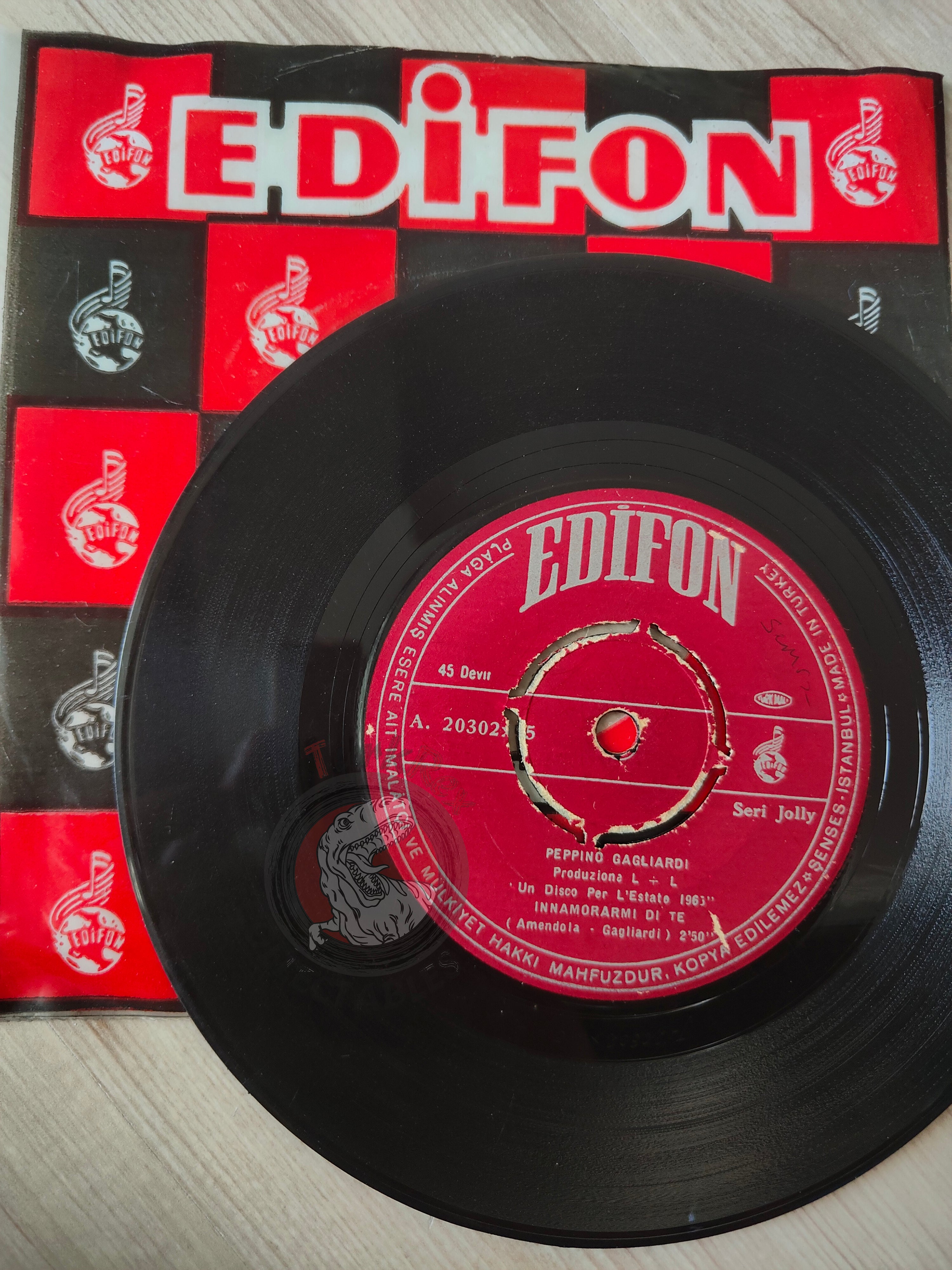 Peppino Gagliardi – Innamorarmi Di Te 7" Turkish Pressing Vinyl Turkey Edition