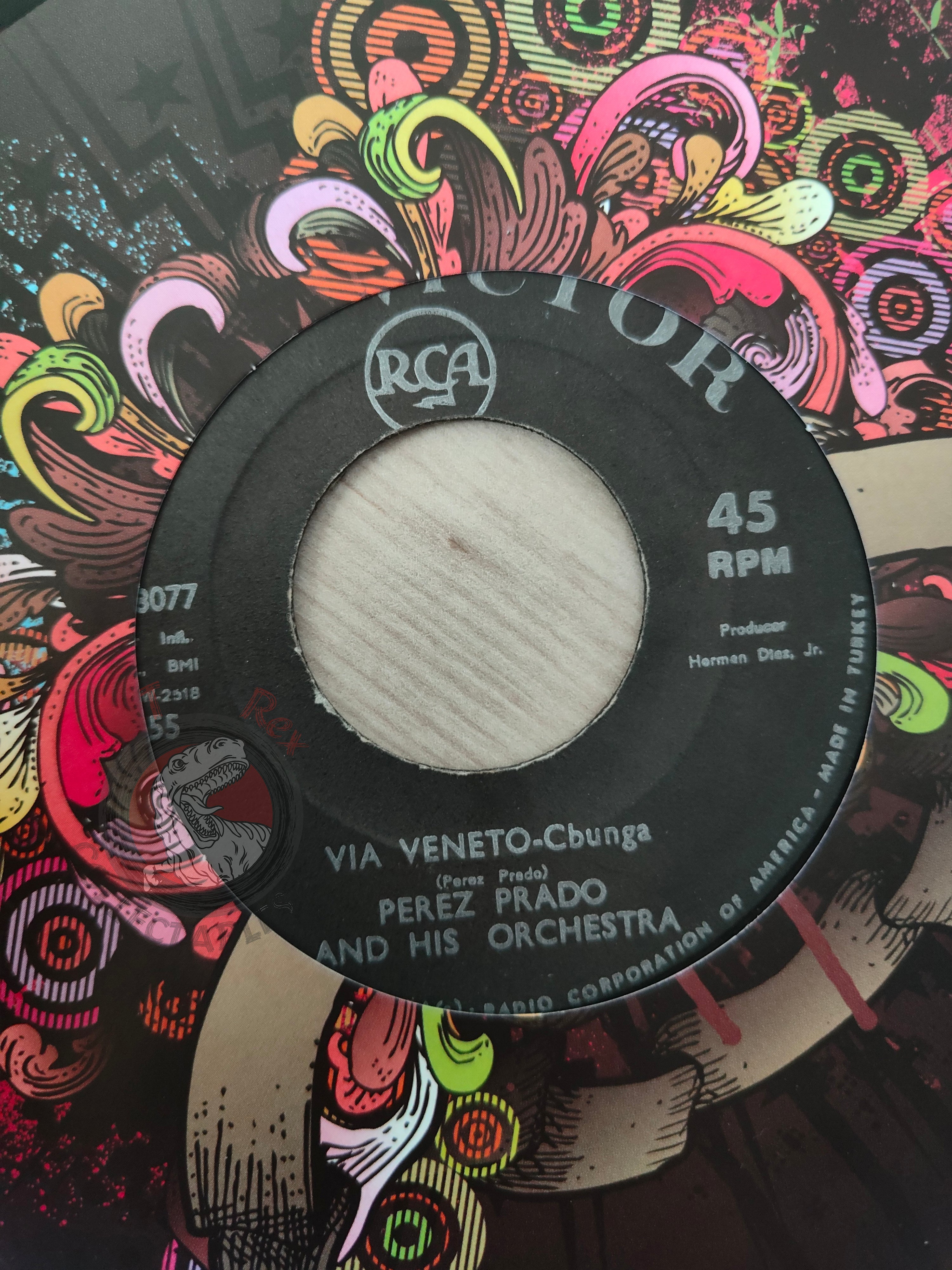 Perez Prado – Via Veneto 7" Turkish Pressing Vinyl Turkey Edition