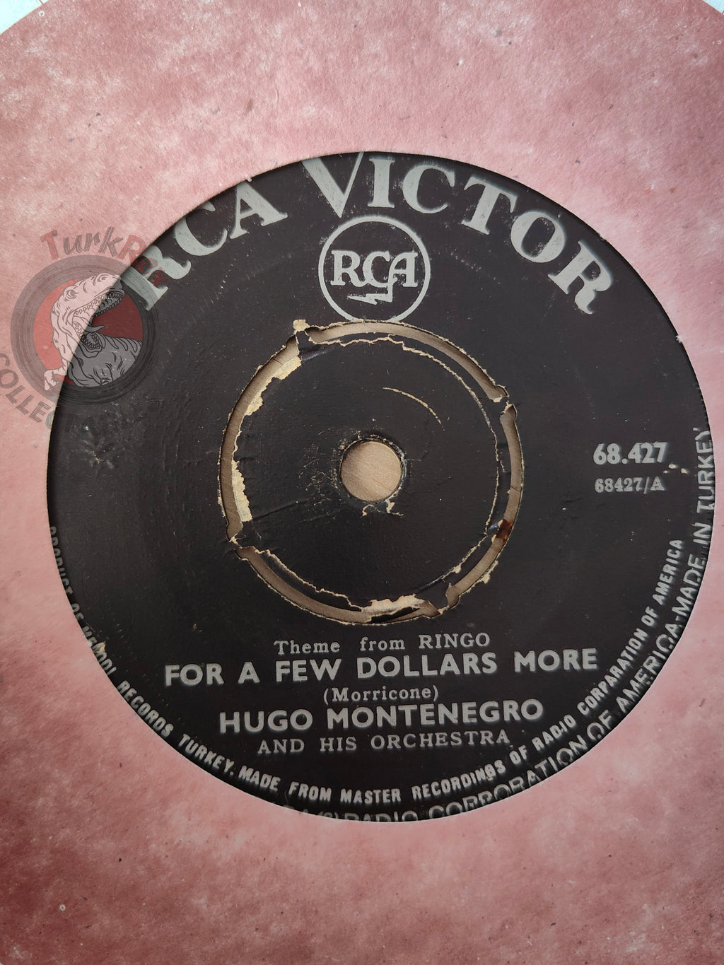 Hugo Montenegro Orchestra – For A Few Dollars More 7" Turkish Pressing Vinyl Turkey Edition