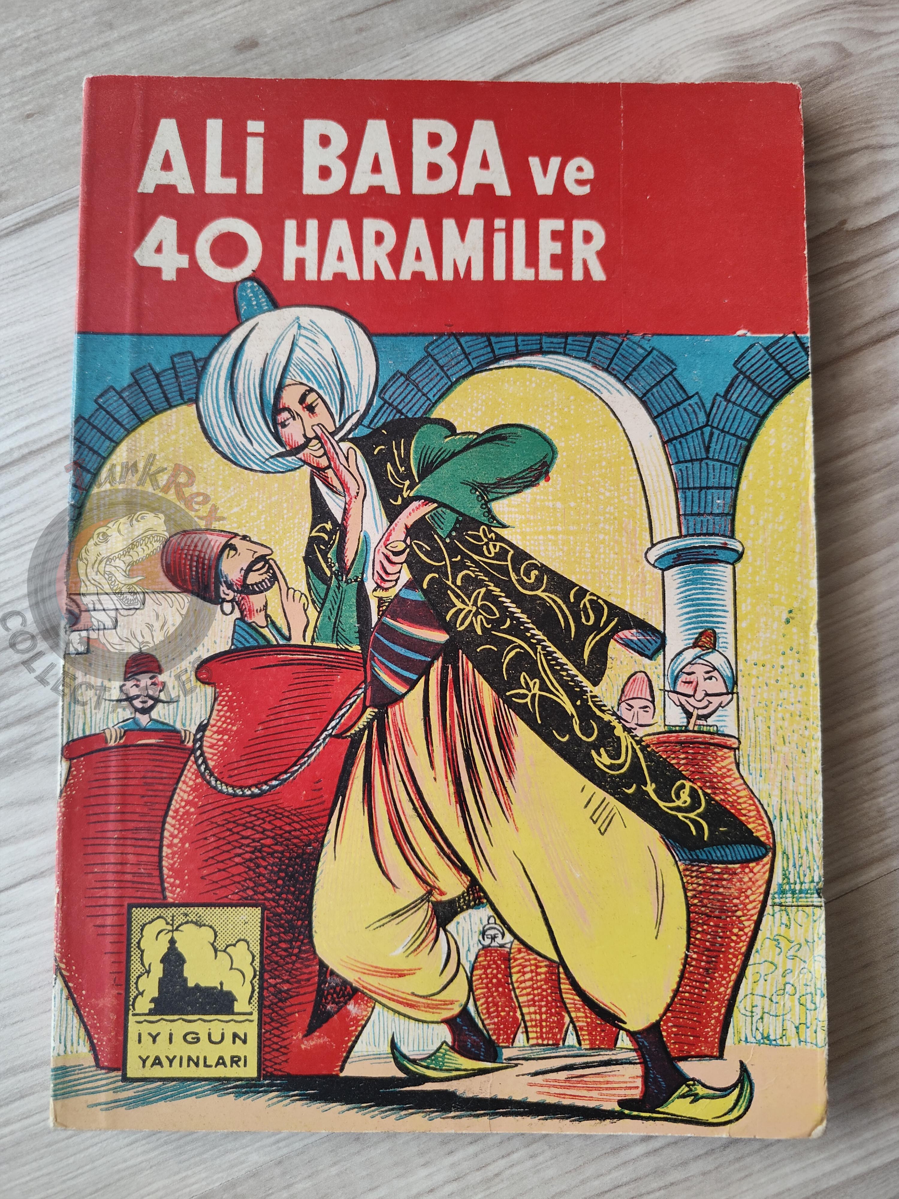 Ali Baba and the Forty Thieves 1967 Turkish Book Turkey 1001 Nights Illustrated