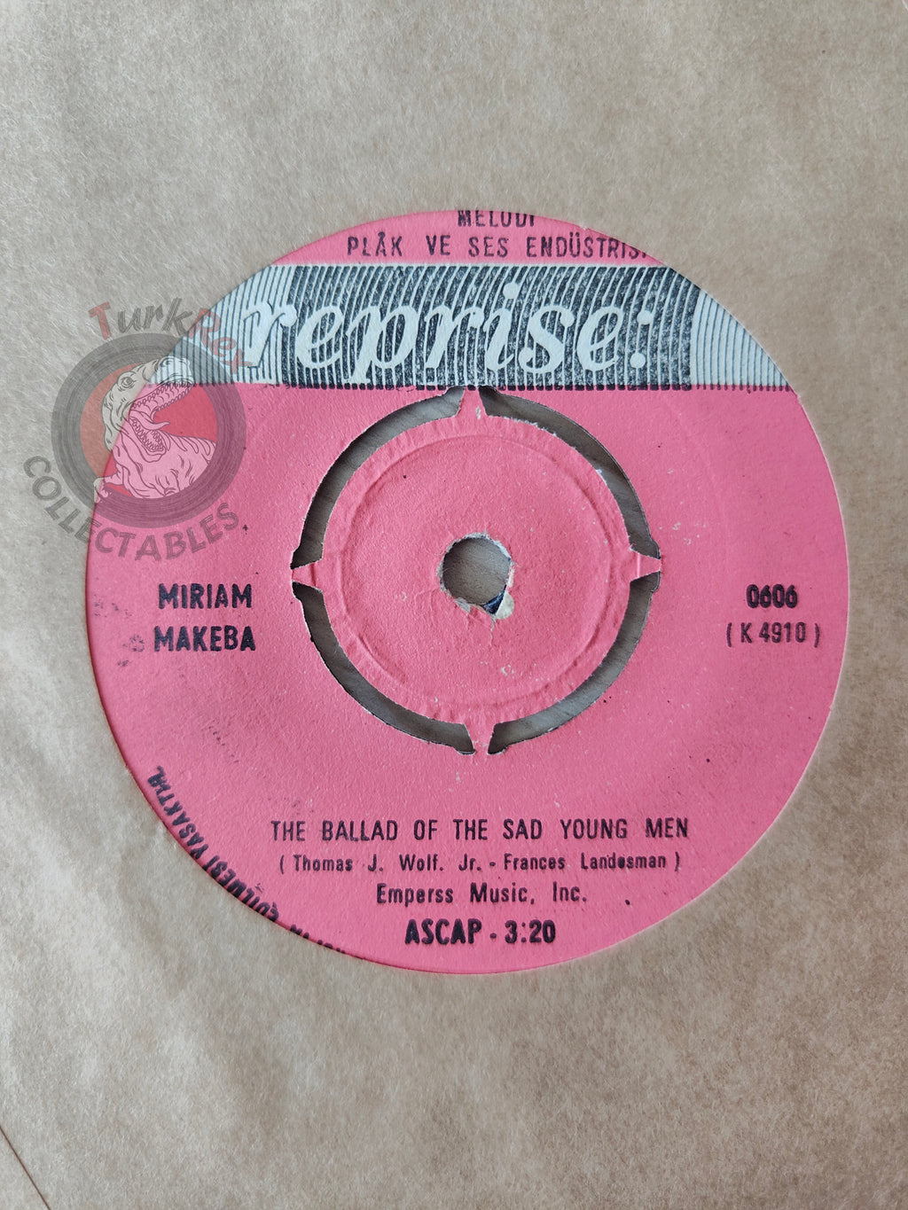 Miriam Makeba – Pata Pata 7" Turkish Pressing Vinyl Turkey Edition