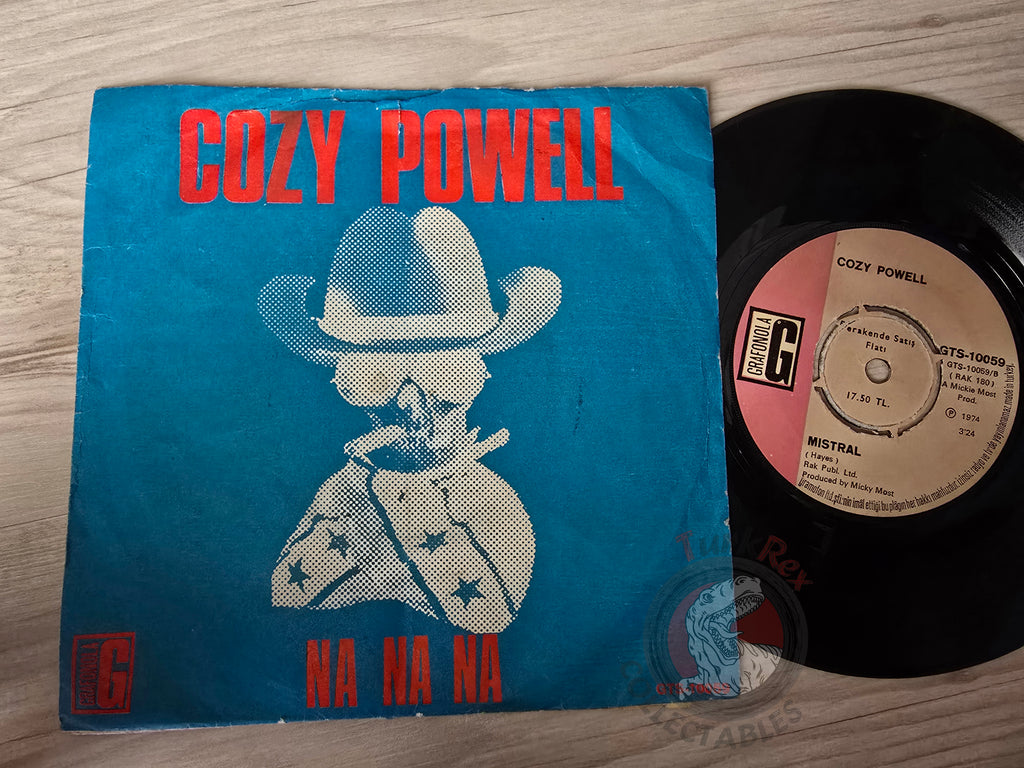 Cozy Powell – Na Na Na 7" Turkish Pressing Vinyl Turkey Edition