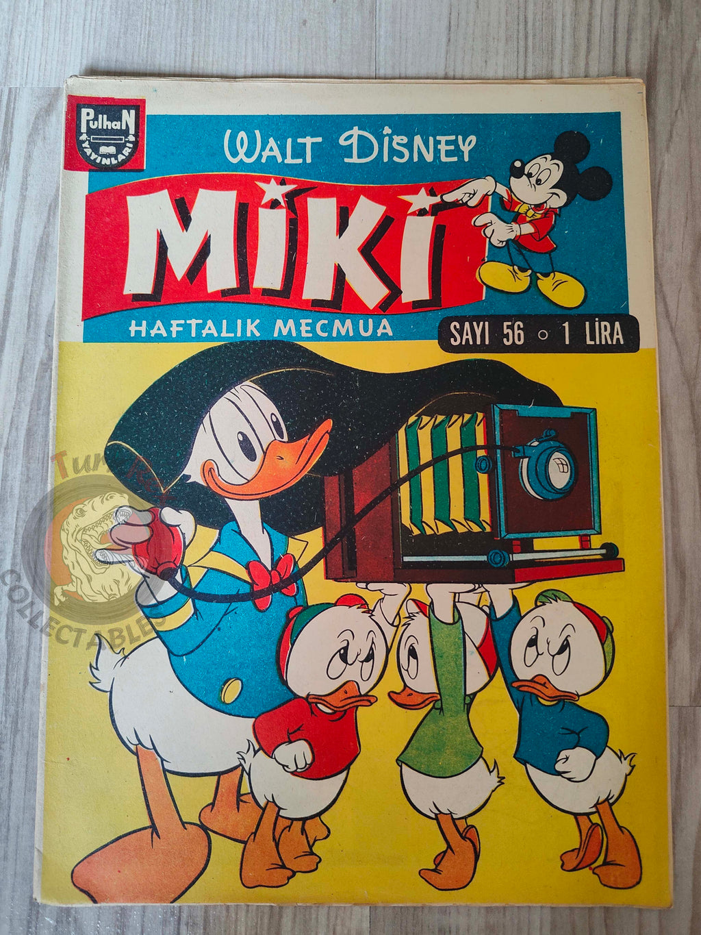 Mickey Mouse Mag #56 1963 Turkish Comic Turkey Walt Disney Donald Duck Chip ’n Dale