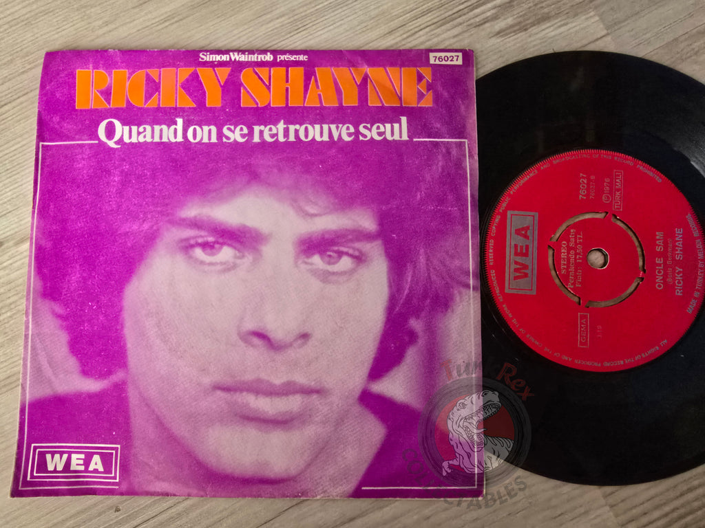 Ricky Shayne – Quand On Se Retrouve Seul 7" Turkish Pressing Vinyl Turkey Edition
