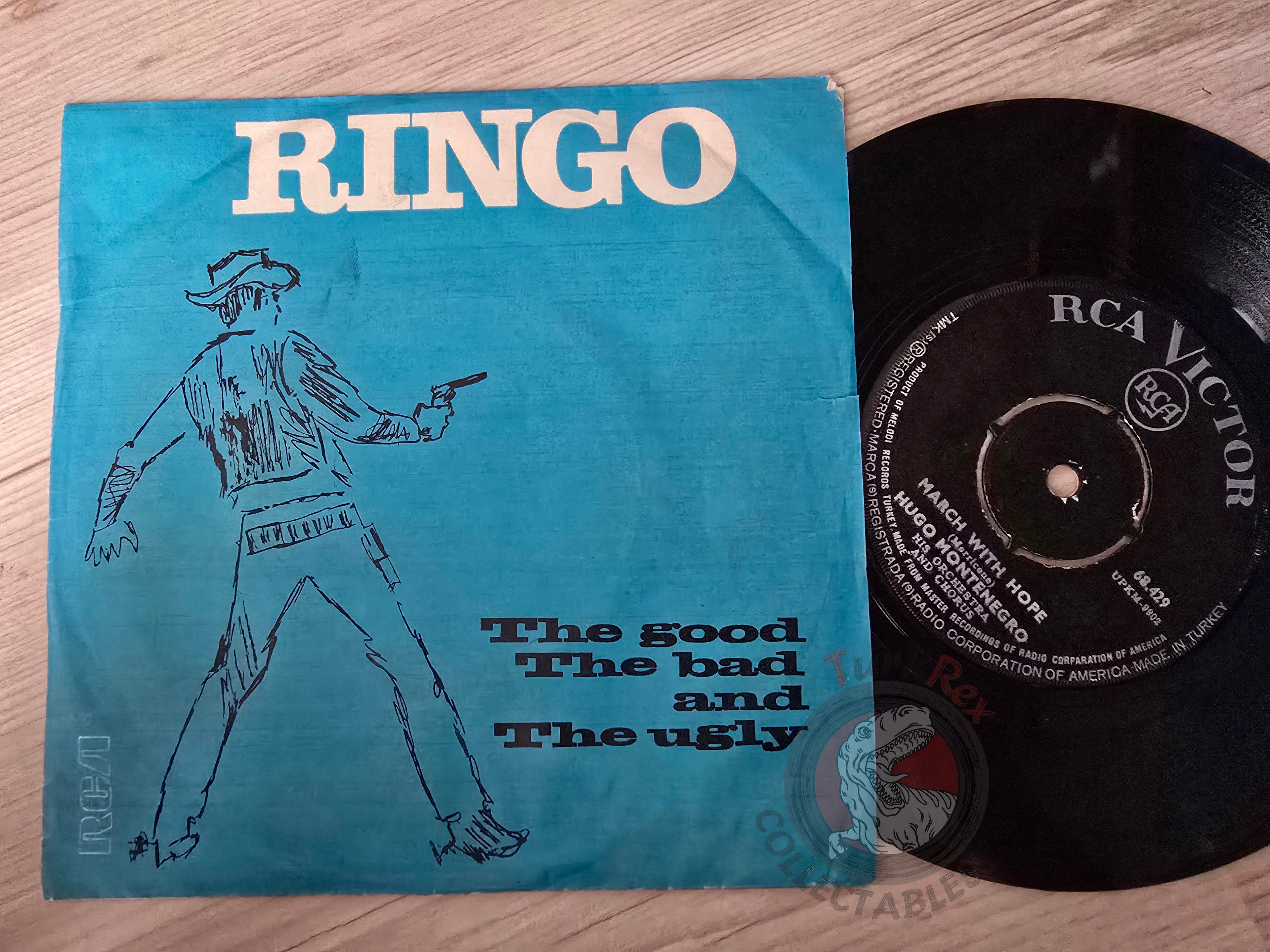 Hugo Montenegro – The Good, The Bad And The Ugly 7" Turkish Pressing Vinyl Turkey Edition