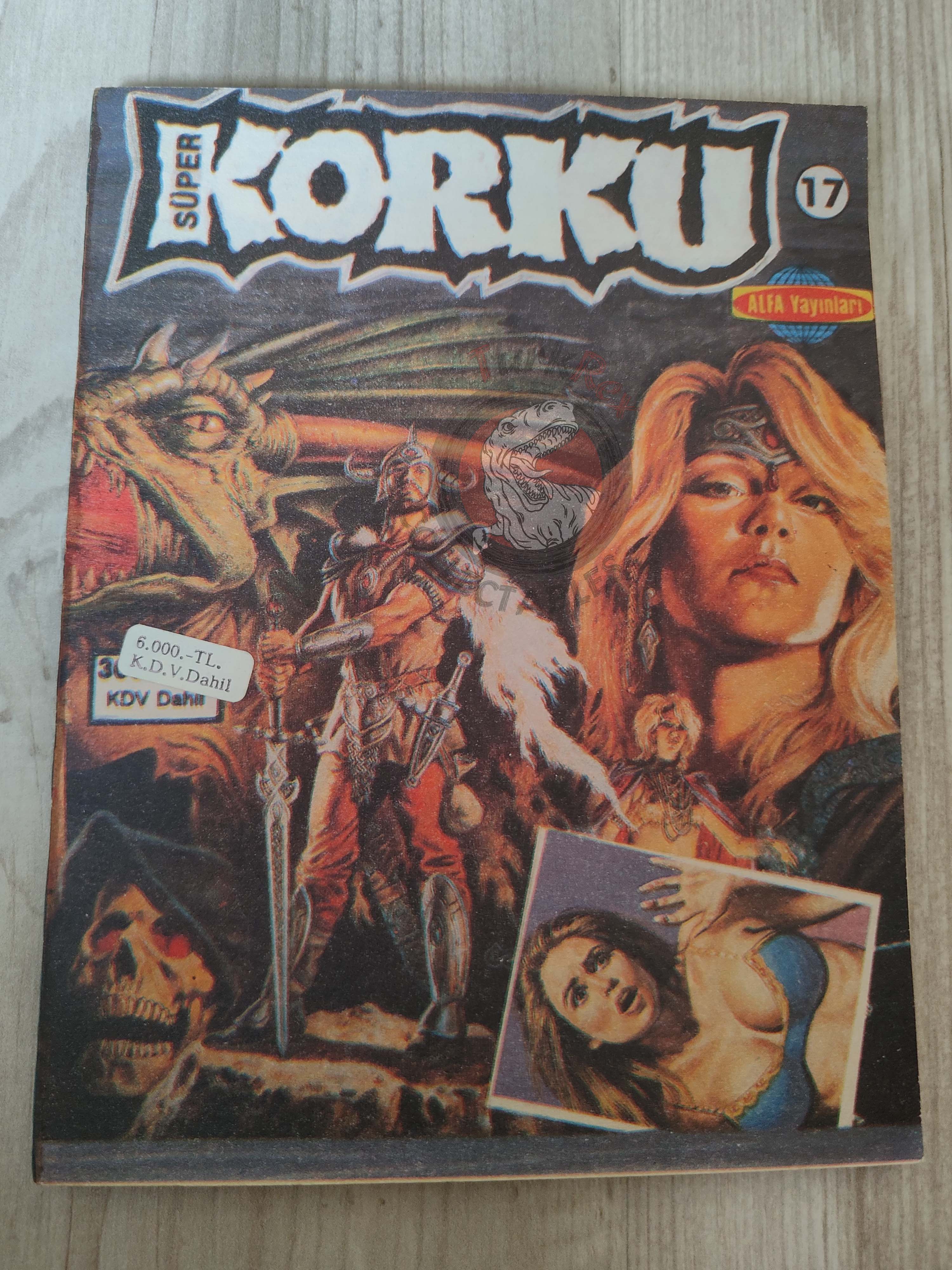 Süper Korku #17 late 80s Turkish Comic Turkey Creepy Eerie Dungeons & Dragons Vampirella