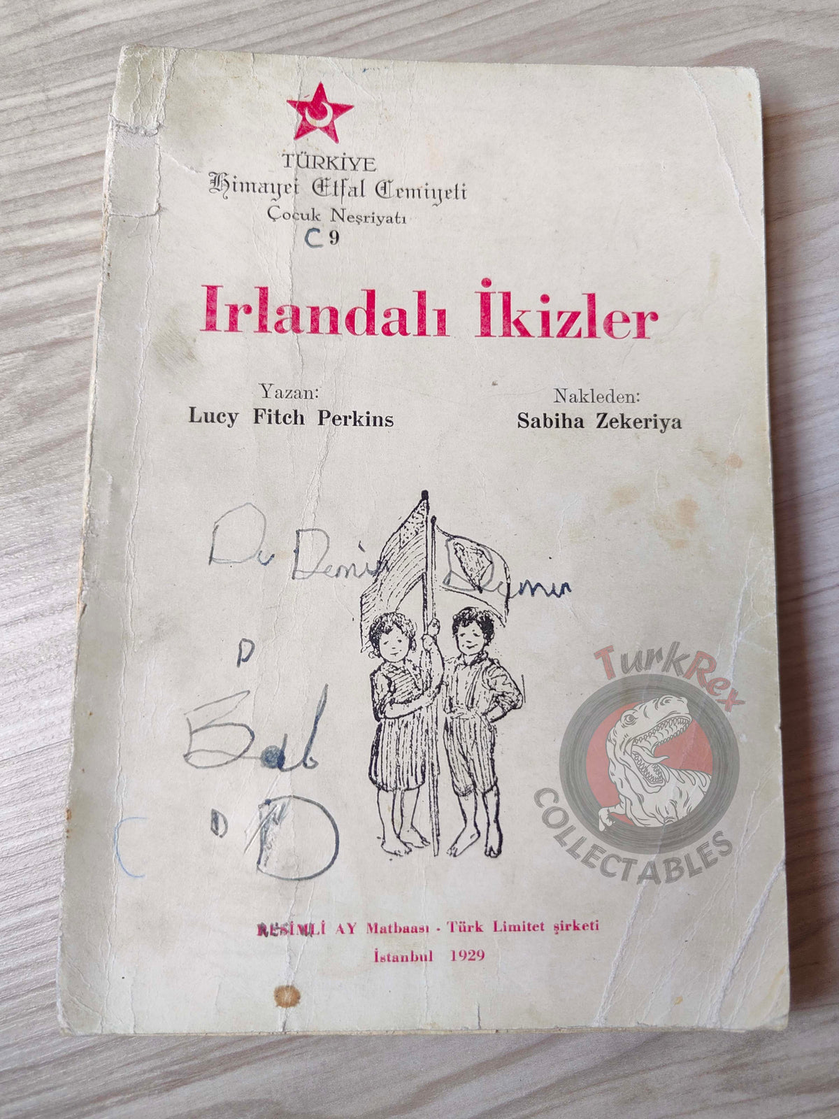 Lucy Fitch Perkins – The Irish Twins 1929 Turkish Book Turkey Illustrated