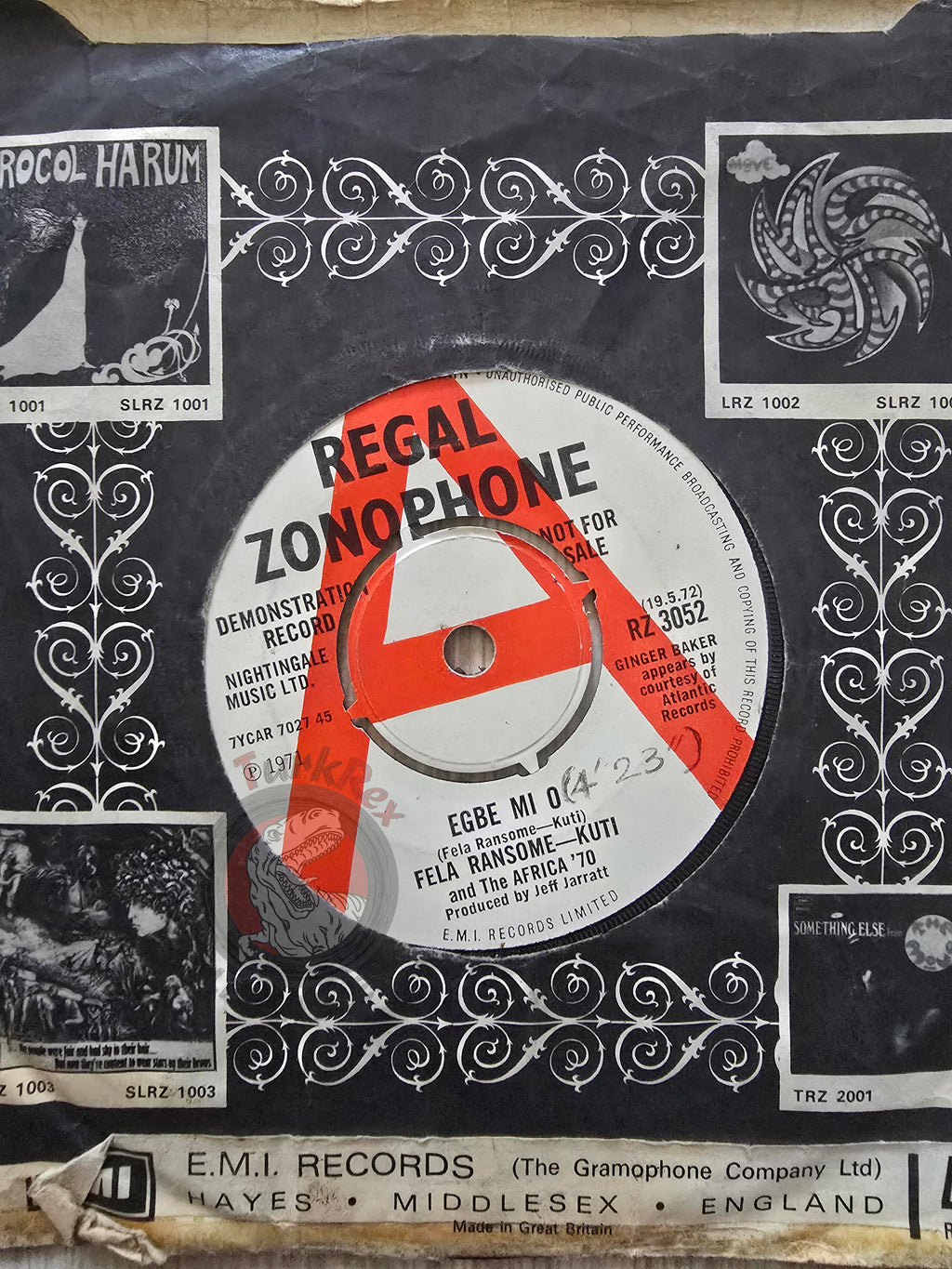 Fela Ransome Kuti And The Africa '70 – Egbe Mi O 7" Promo UK Pressing Vinyl