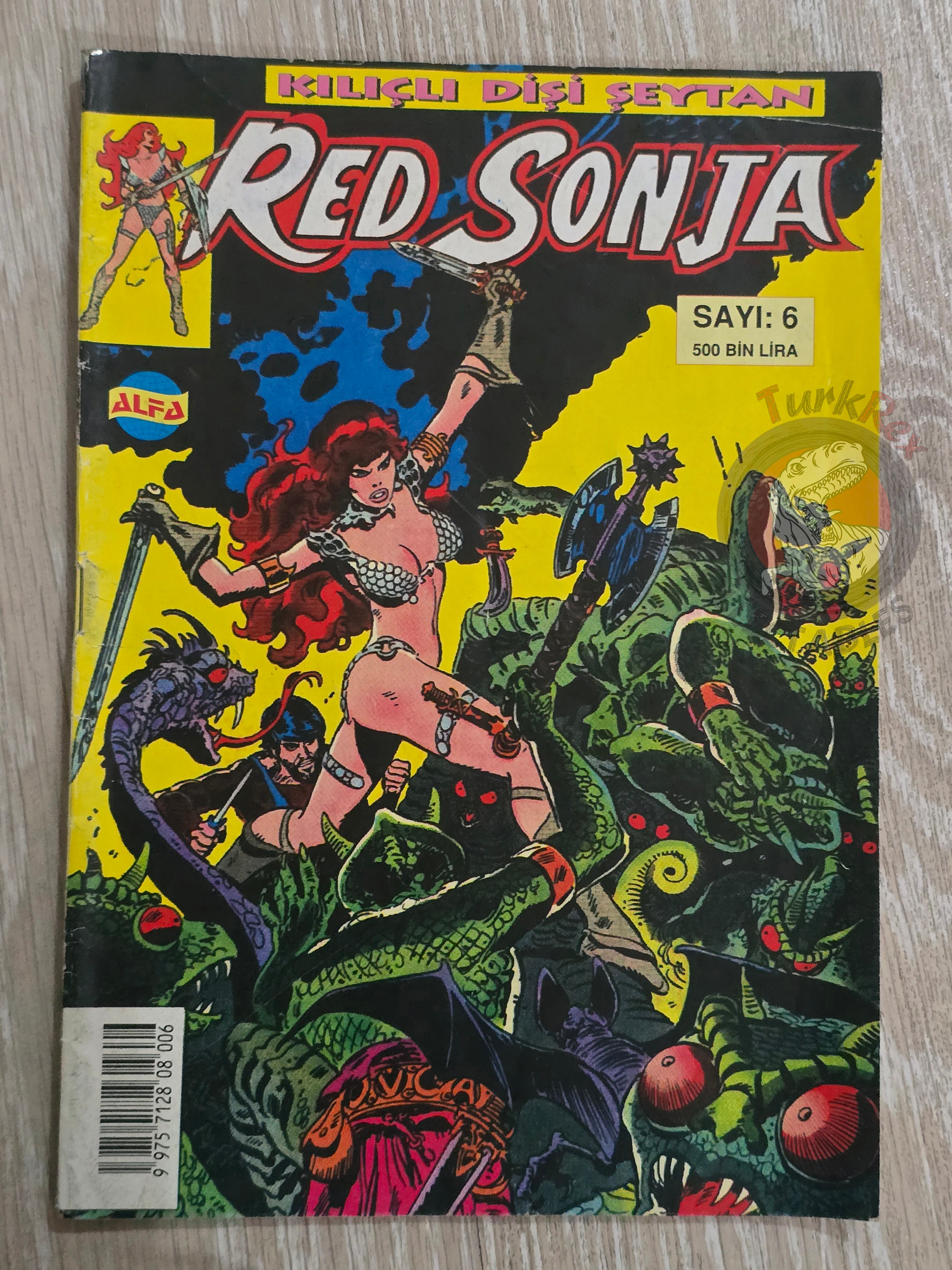 Red Sonja #6 2000 Turkish Comic Turkey vol 1 #2 #3 #4 #5