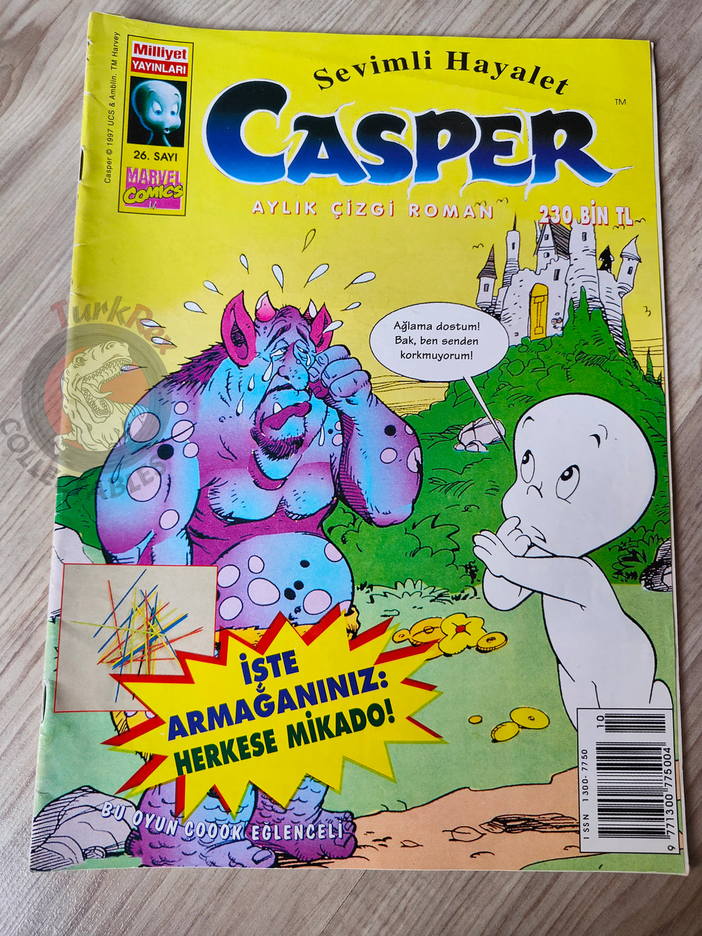 Casper the Friendly Ghost Magazine – Issue #26 1997 Turkish Comic Turkey