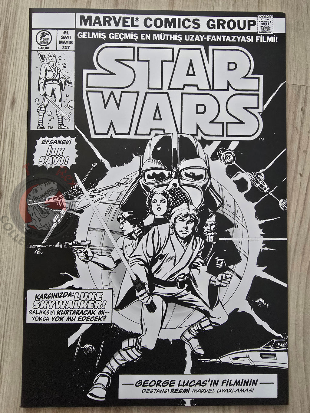 Star Wars #1 Turkish Comic Turkey Marvel 1977 Issue Black & White Cover
