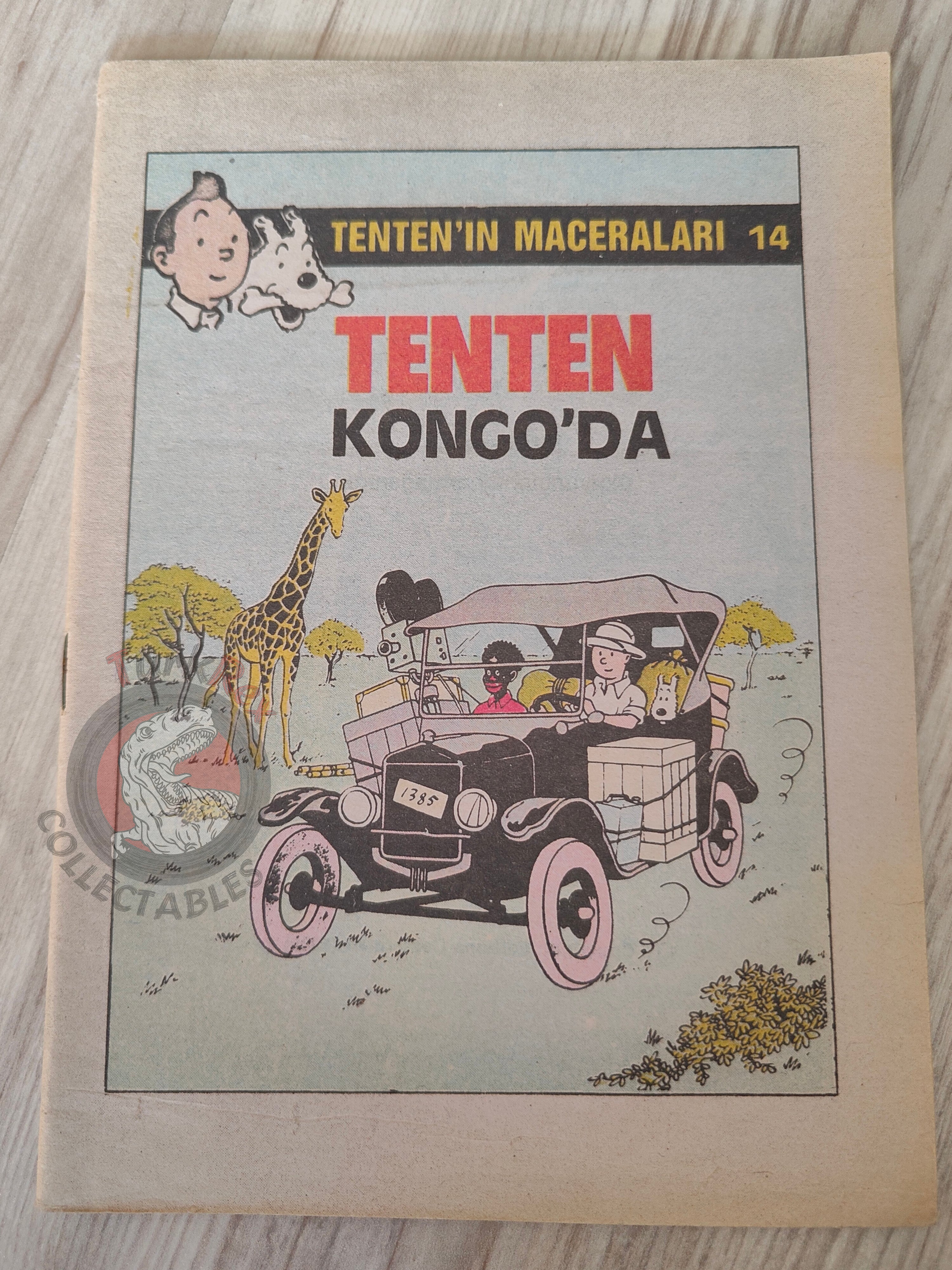 Tintin – Tintin In The Congo 1989 Turkish Edition Comic Turkey
