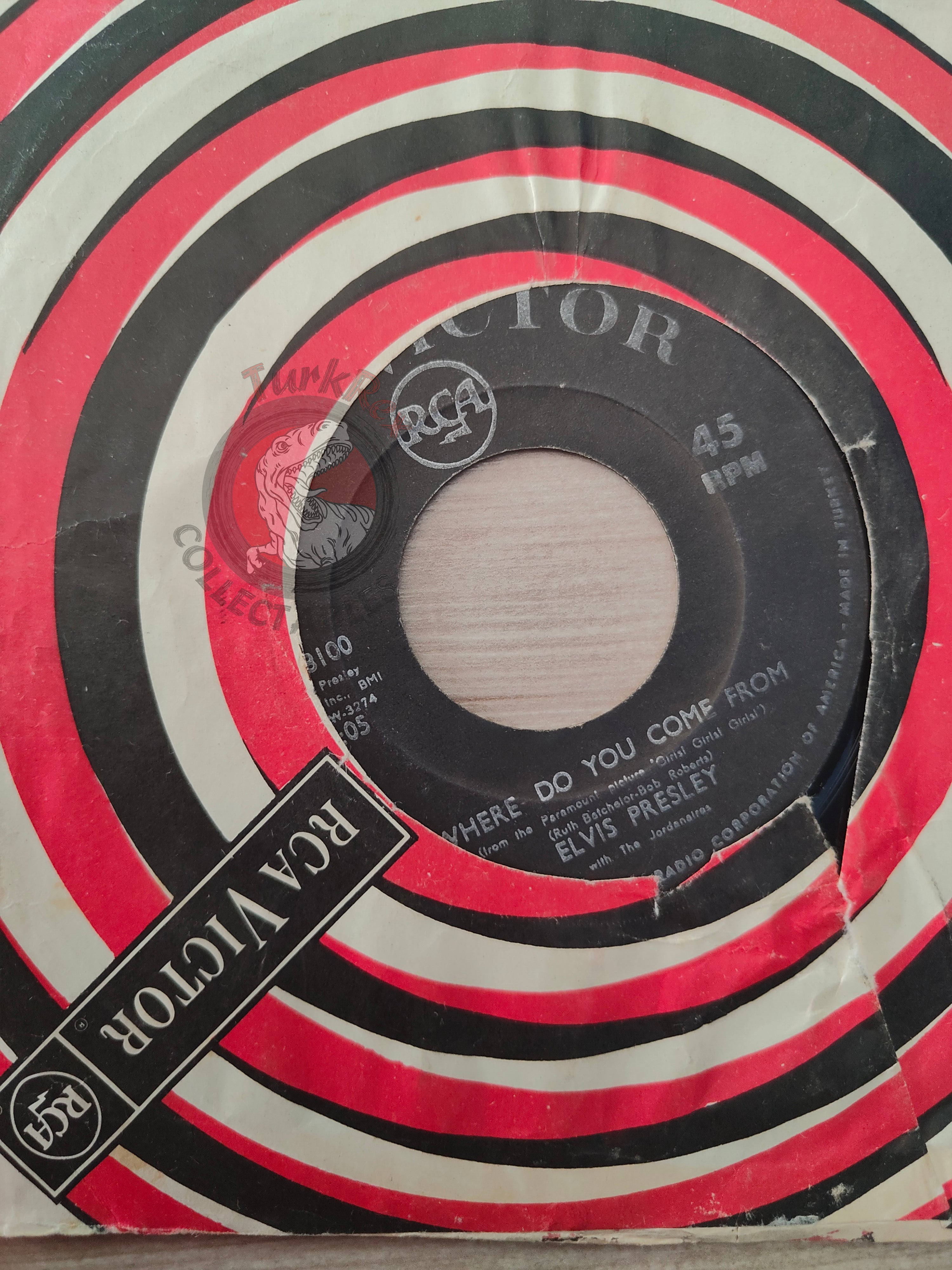 Elvis Presley With The Jordanaires – Return To Sender 7" Turkish Pressing Vinyl Turkey Edition