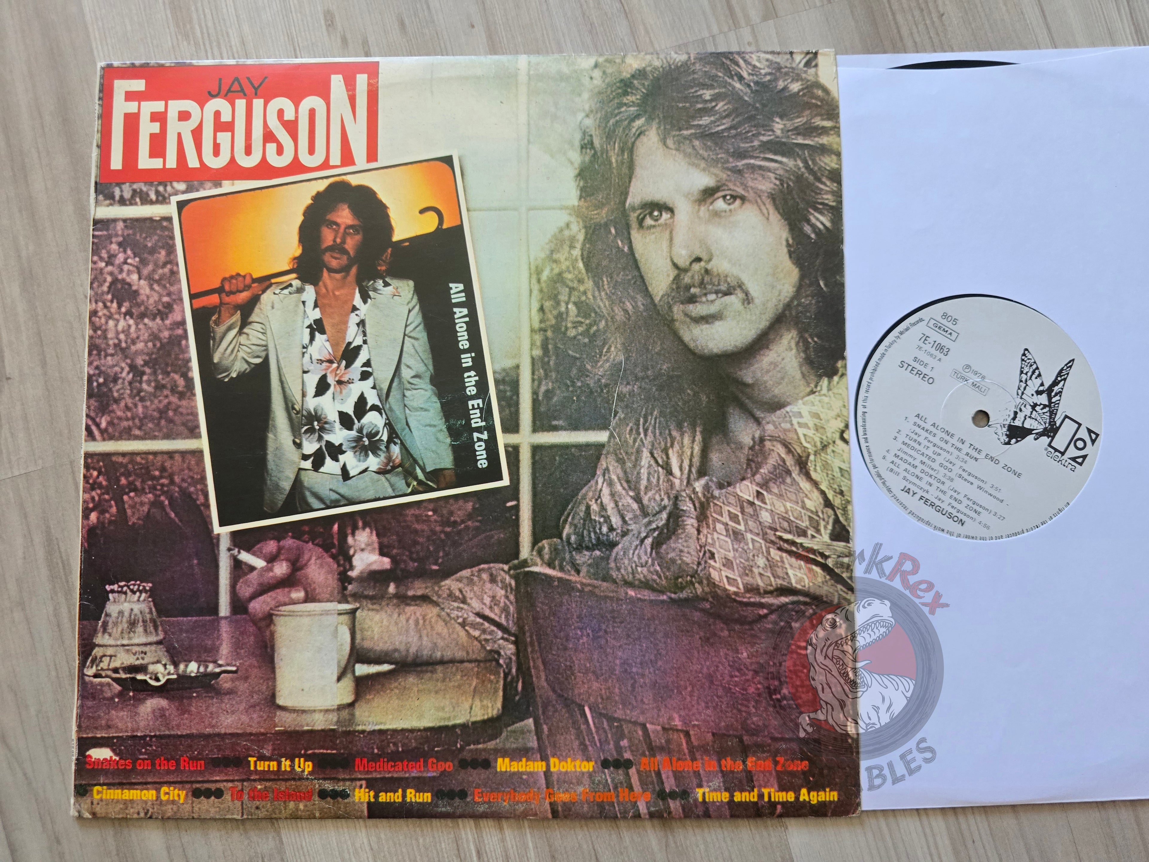 Jay Ferguson – All Alone In The End Zone Turkish Pressing Vinyl Turkey Edition