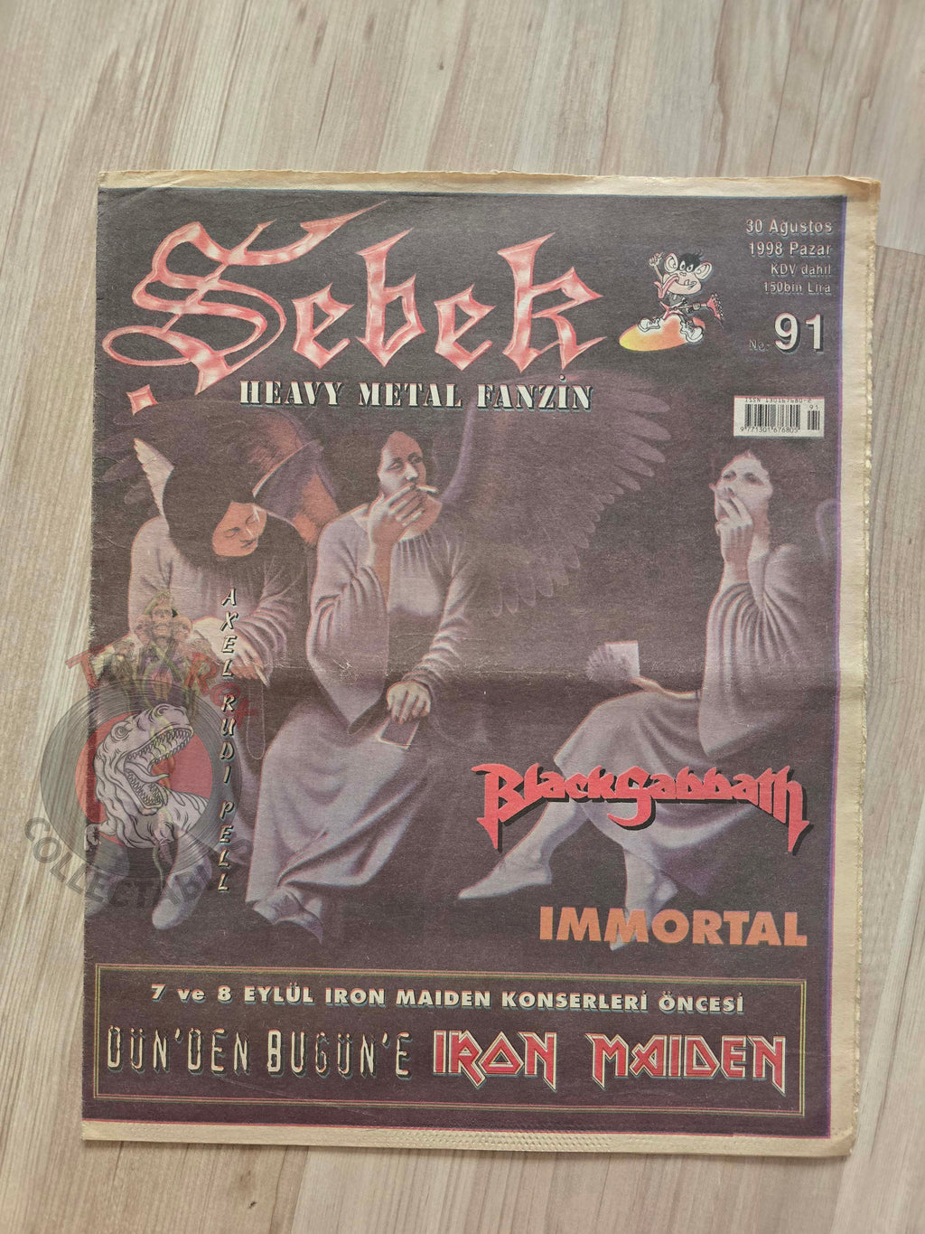 Şebek Fanzine 1998 Black Sabbath Turkish Mag Turkey Iron Maiden Immortal