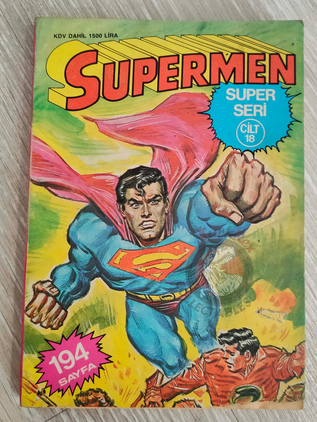 Superman Vol #18 1990 Turkish Comic Turkey Blackhawk cover Justice League Of America