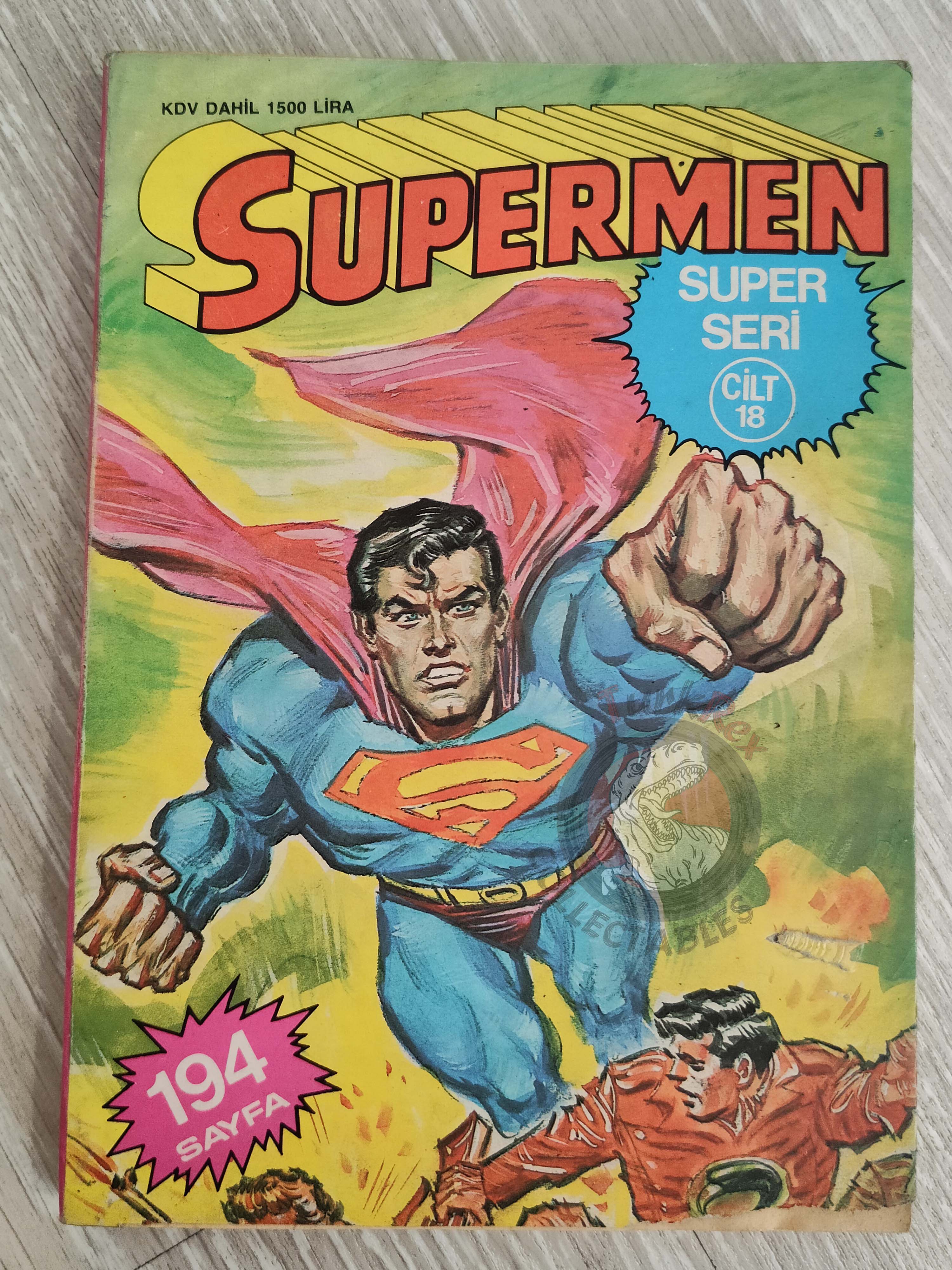 Superman Vol #18 1990 Turkish Comic Turkey Blackhawk cover Justice League Of America