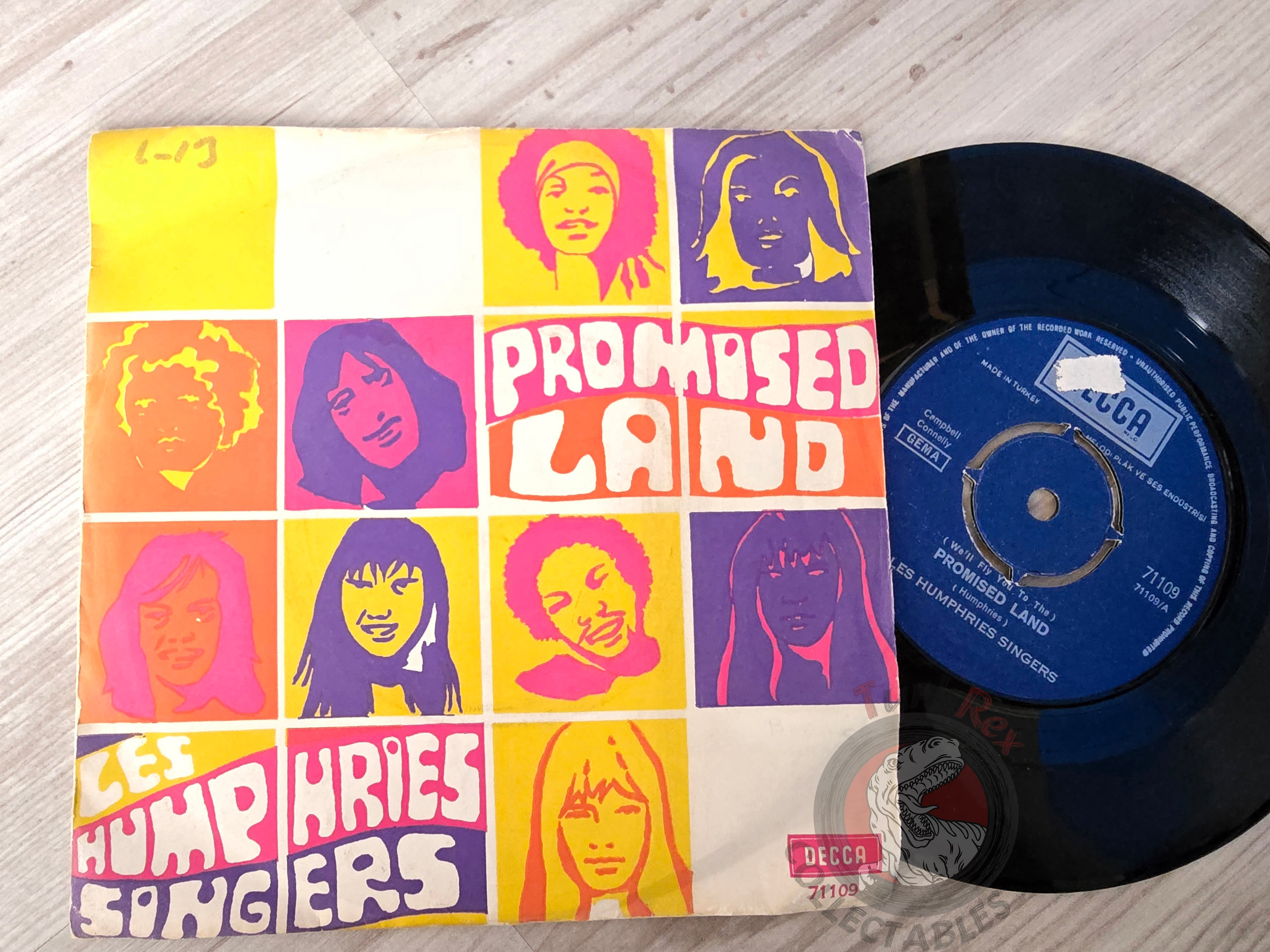 The Les Humphries Singers – Promised Land 7" Turkish Pressing Vinyl Turkey Edition